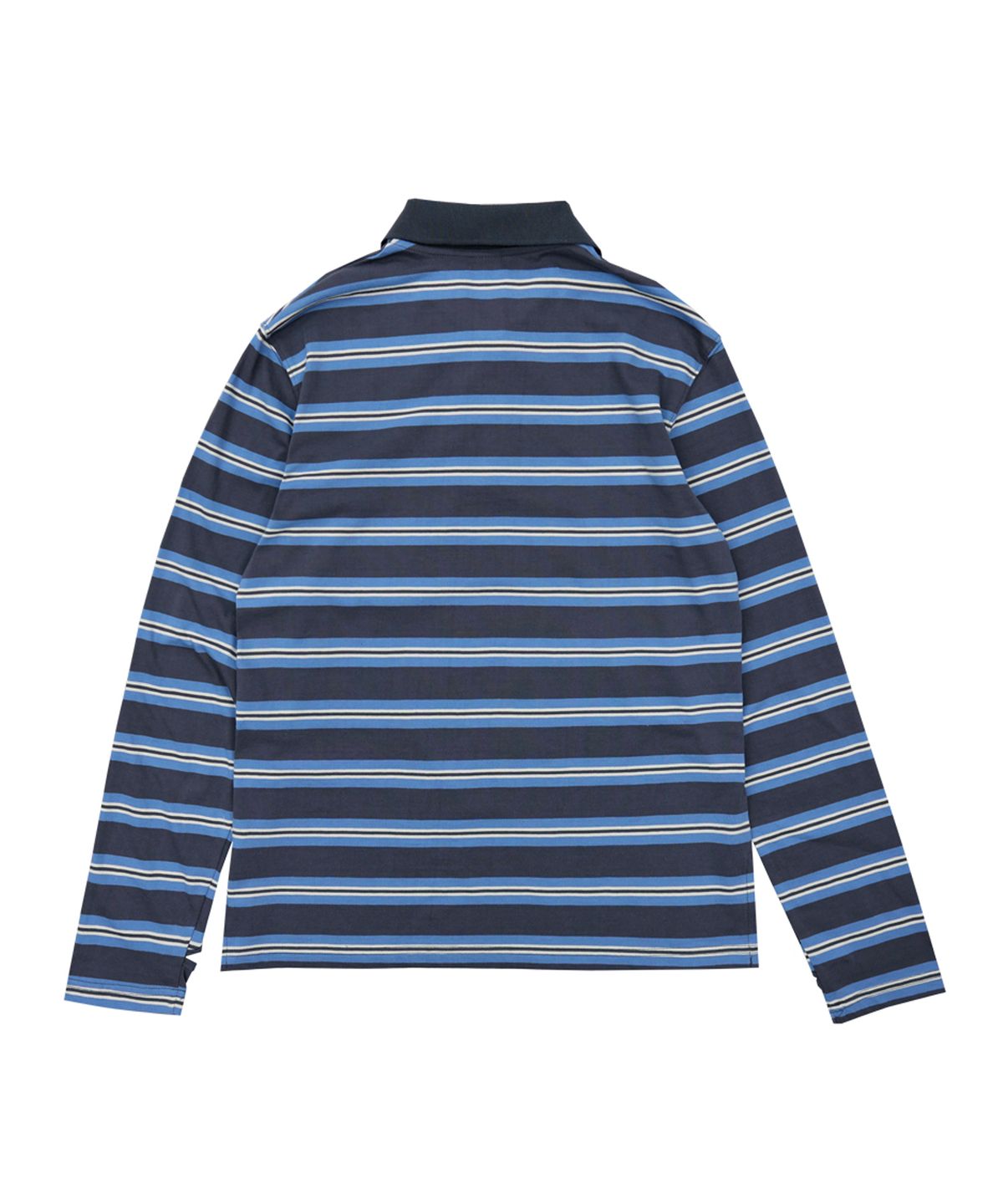 시월107(SIWL107) Stripe Rugby T-shirt (Charcoal)