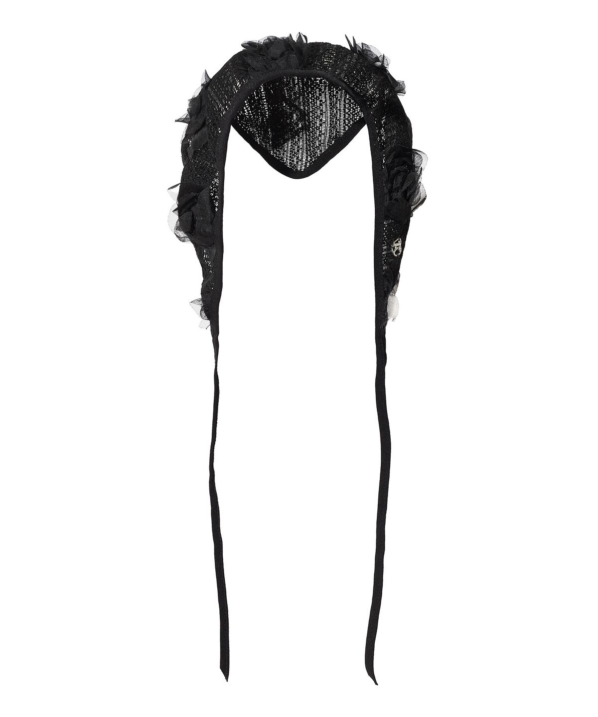 페이키(FAKIII) Rose Lace Bonnet_BLACK