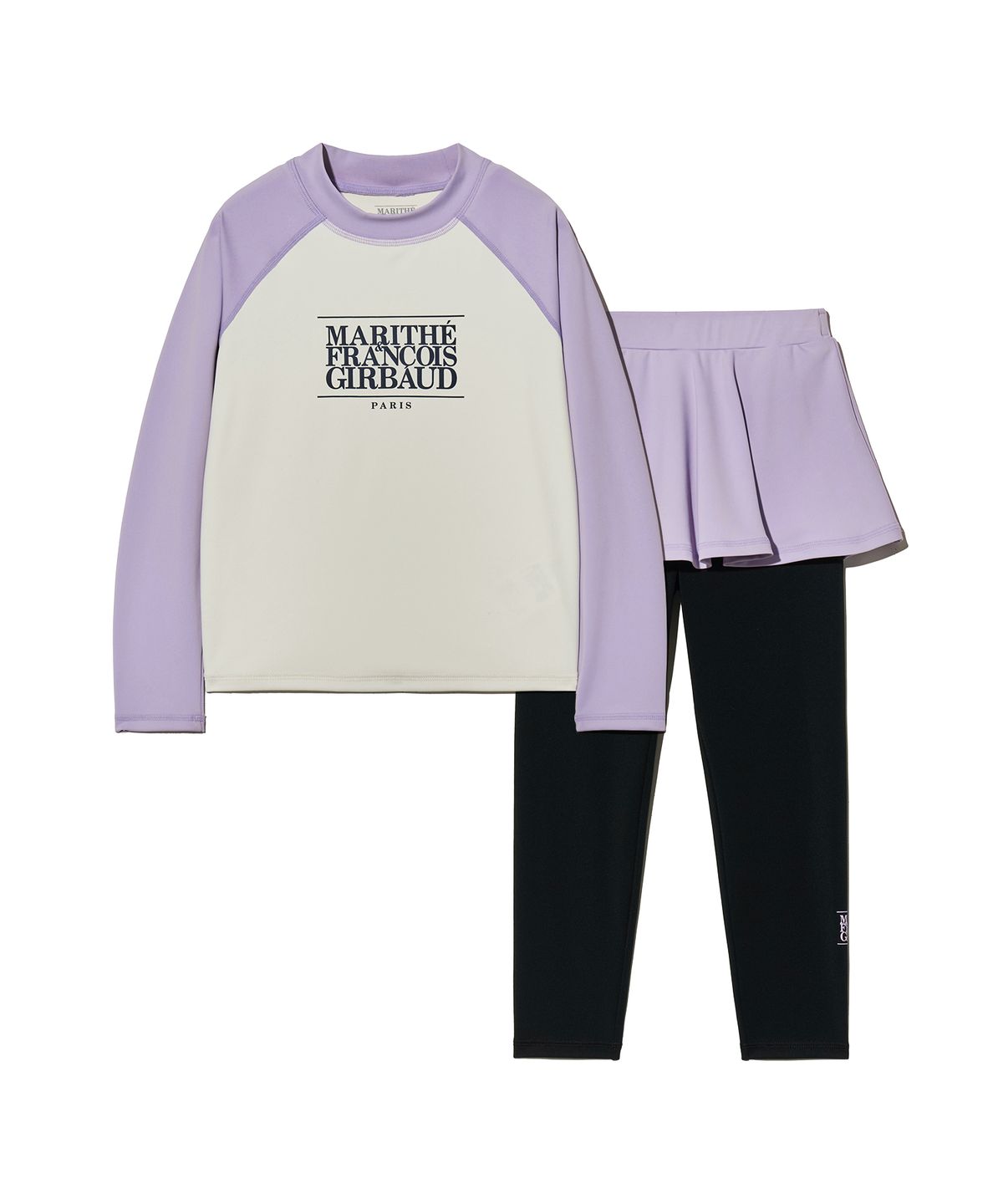 마리떼 키즈(MARITHÉ KIDS) KIDS W CLASSIC LOGO RASHGUARD SET-UP light purple