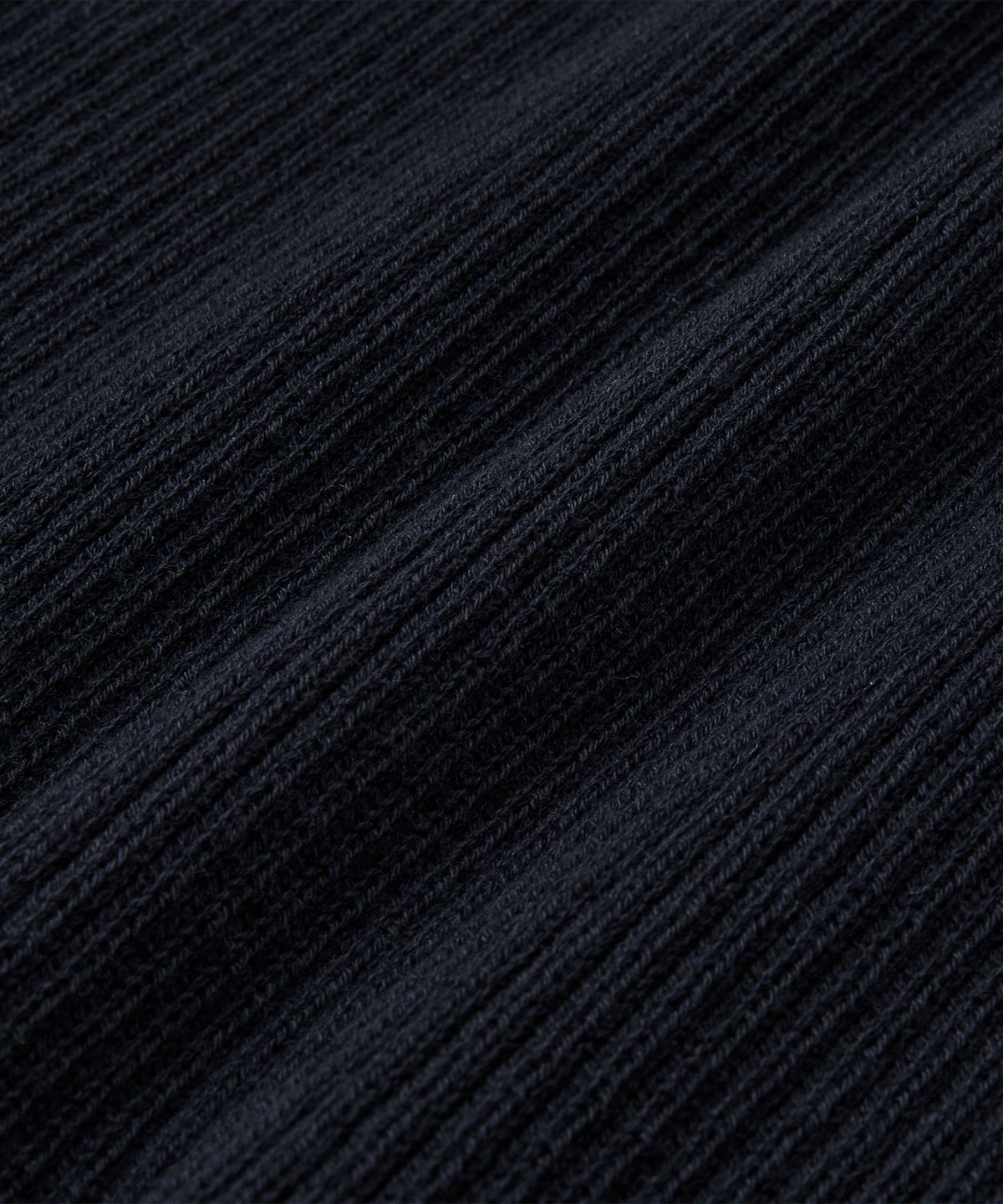 브랜디드(BRANDED) HARD TWIST RIBBED HENLEY NECK HALF KNIT [INK NAVY]