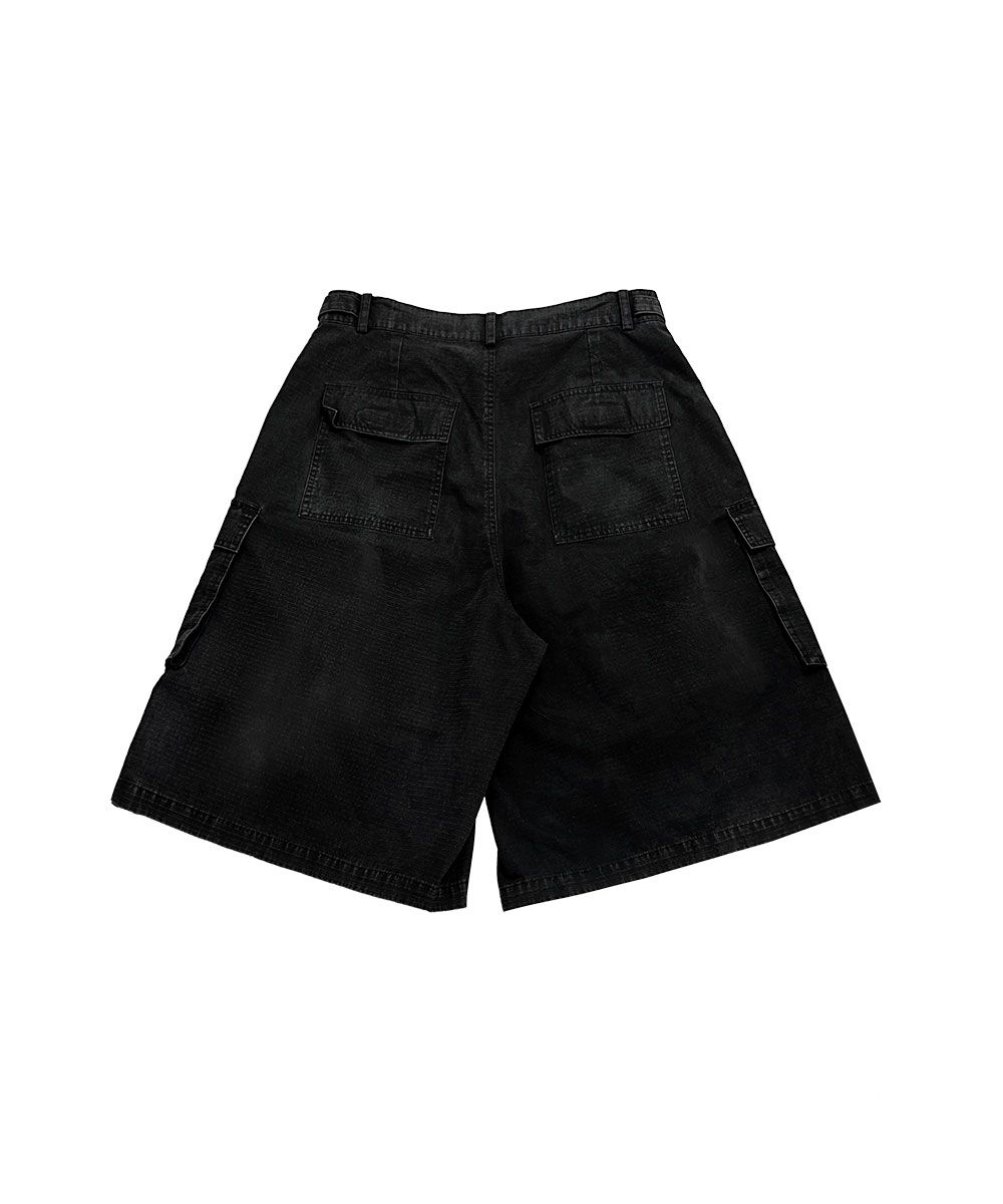 ★2025HS新作★GRAILZ★WASHED CARGO BERMUDA PANTS MUSINSA | GRAILZ WASHED CARGO BERMUDA PANTS [DIRTY BLACK]
