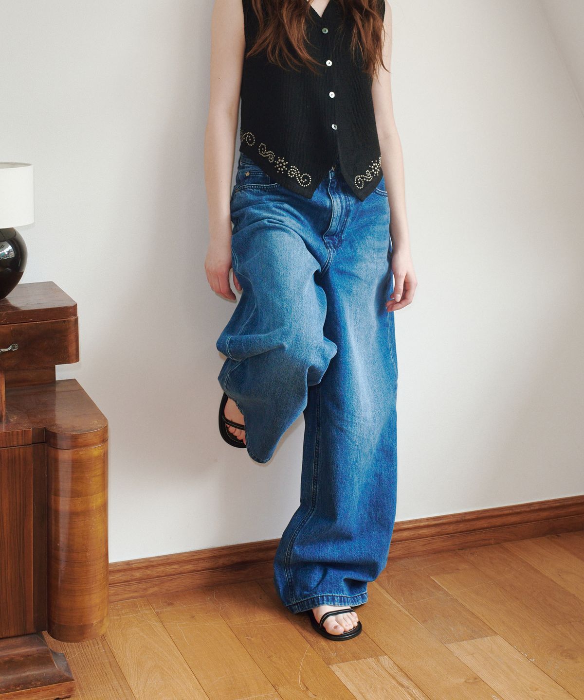 바이아덜스(BYOTHERS) Laylin stitch sandals