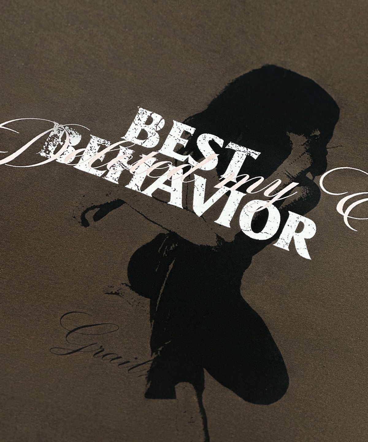 그레일즈(GRAILZ) BEHAVIOR T-SHIRTS [BROWN]