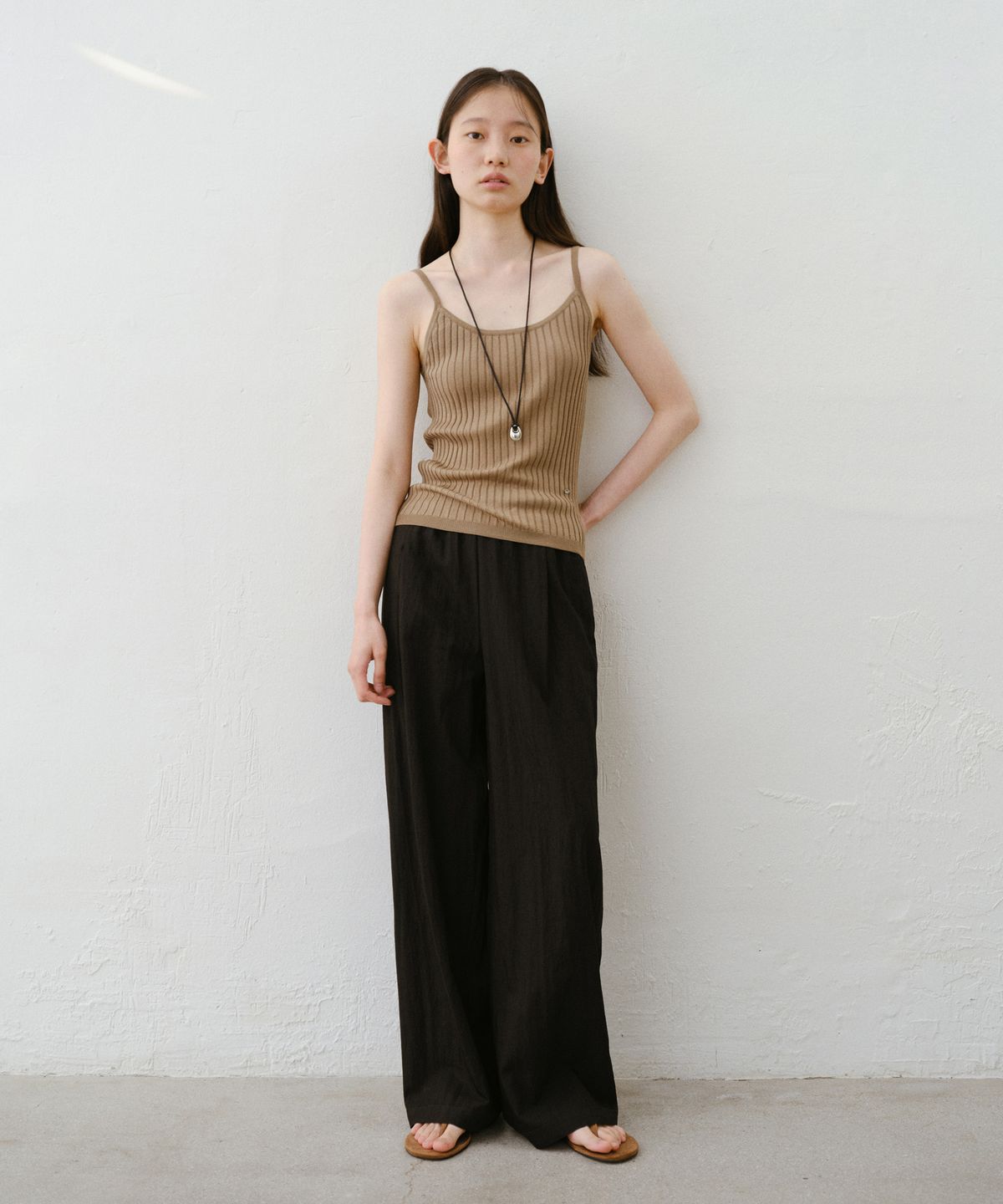 유라고(URAGO) Viscose ribbed sleeveless