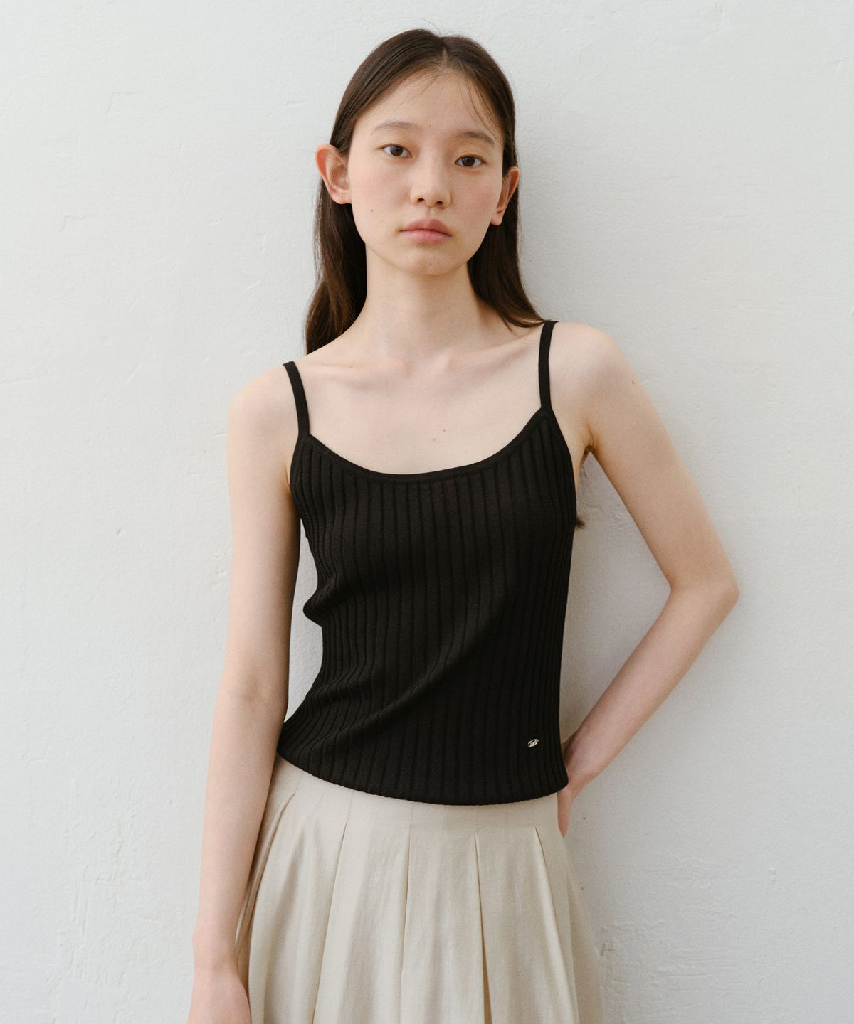 유라고(URAGO) Viscose ribbed sleeveless