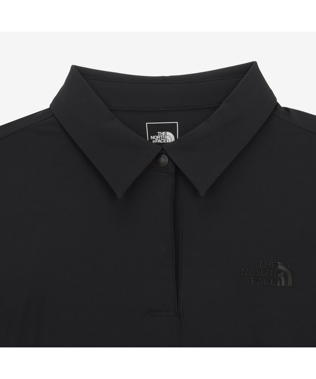 노스페이스(THE NORTH FACE) NT7PR38A 여성 아이스데이 반팔 폴로 BLACK