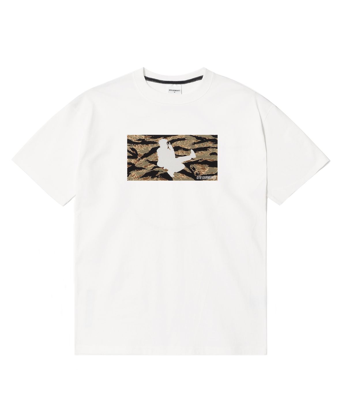 큐티에잇 가먼츠(QT8 GARMENTS) OC Noodle X QT8 Tiger Camo Tee (Ivory)