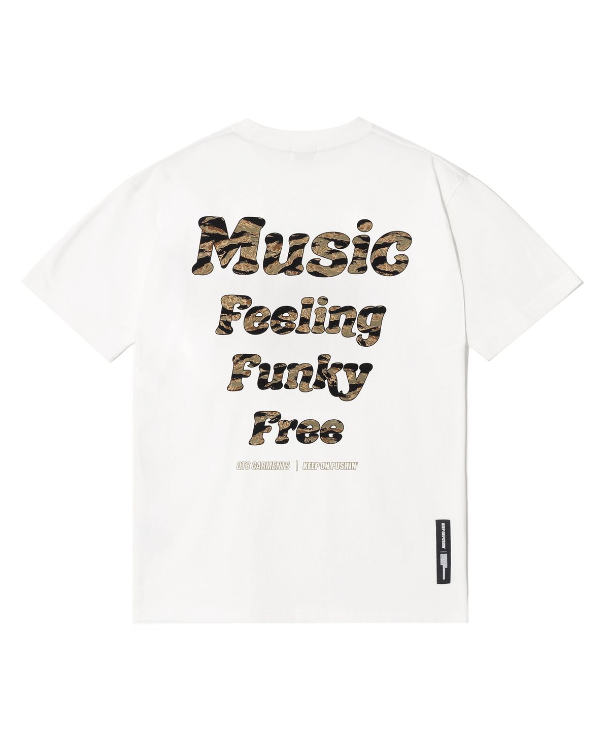 큐티에잇 가먼츠(QT8 GARMENTS) OC Noodle X QT8 Tiger Camo Tee (Ivory)
