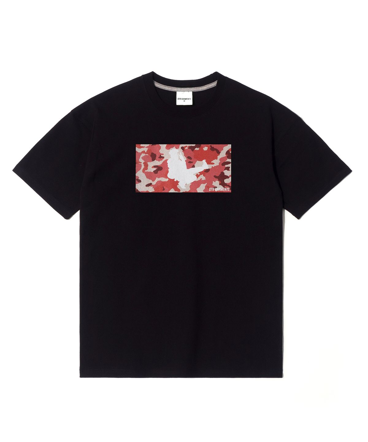 큐티에잇 가먼츠(QT8 GARMENTS) OC Noodle X QT8 Pink Camo Tee (Black)