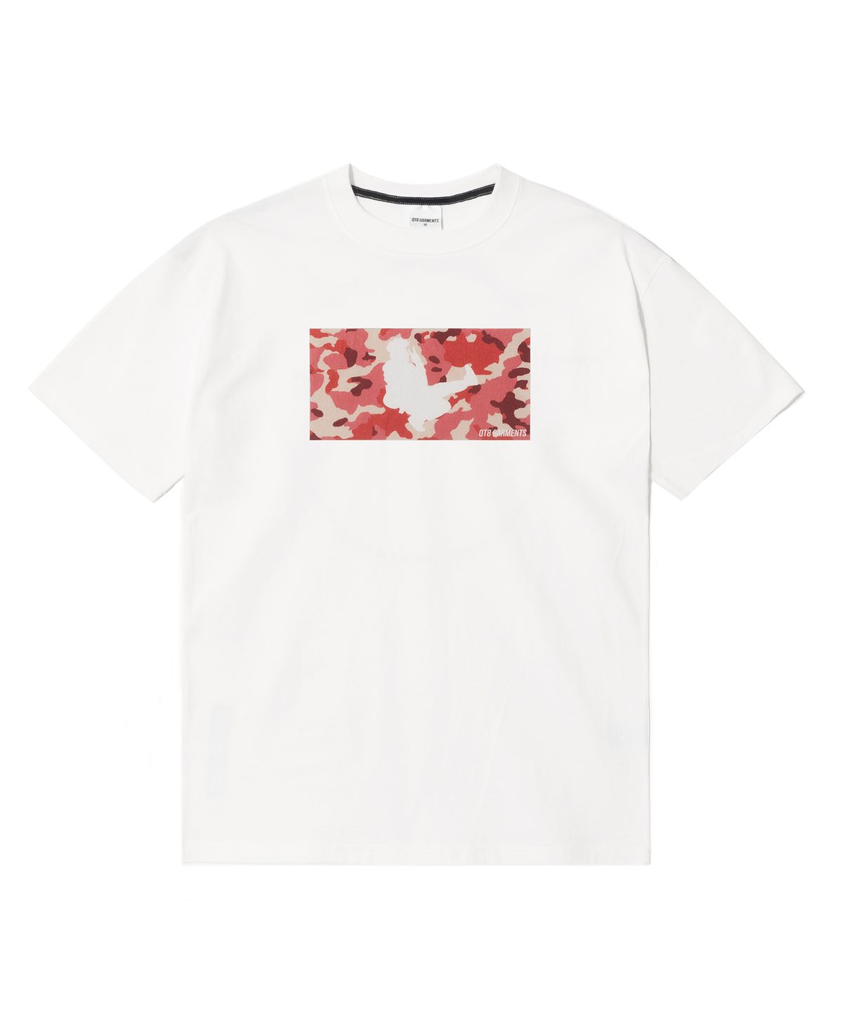 큐티에잇 가먼츠(QT8 GARMENTS) OC Noodle X QT8 Pink Camo Tee (Ivory)
