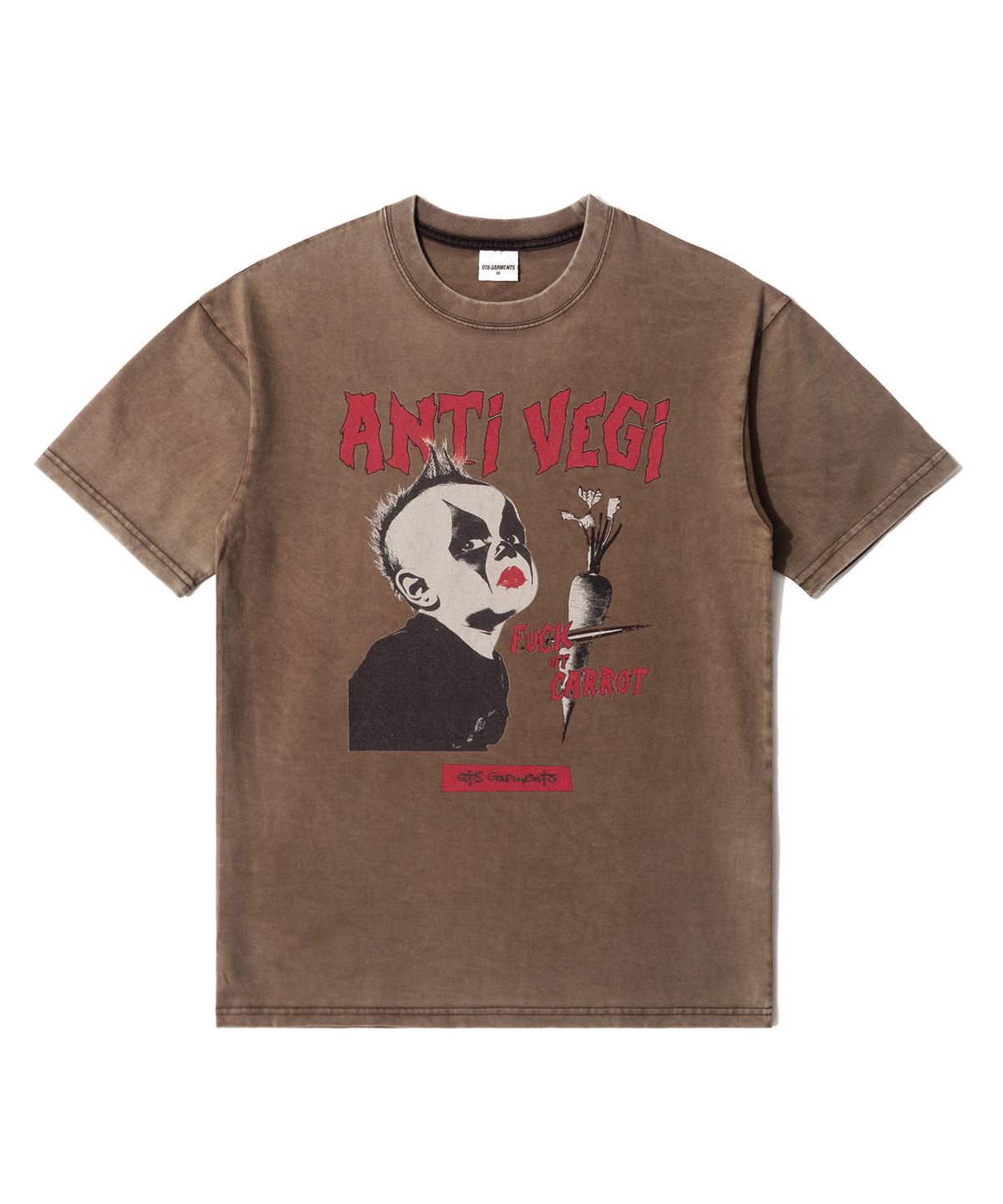 큐티에잇 가먼츠(QT8 GARMENTS) OC Anti-Vegi AQ Washed Tee (Brown)