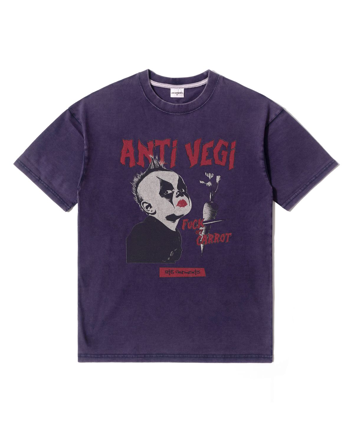큐티에잇 가먼츠(QT8 GARMENTS) OC Anti-Vegi AQ Washed Tee (Navy)