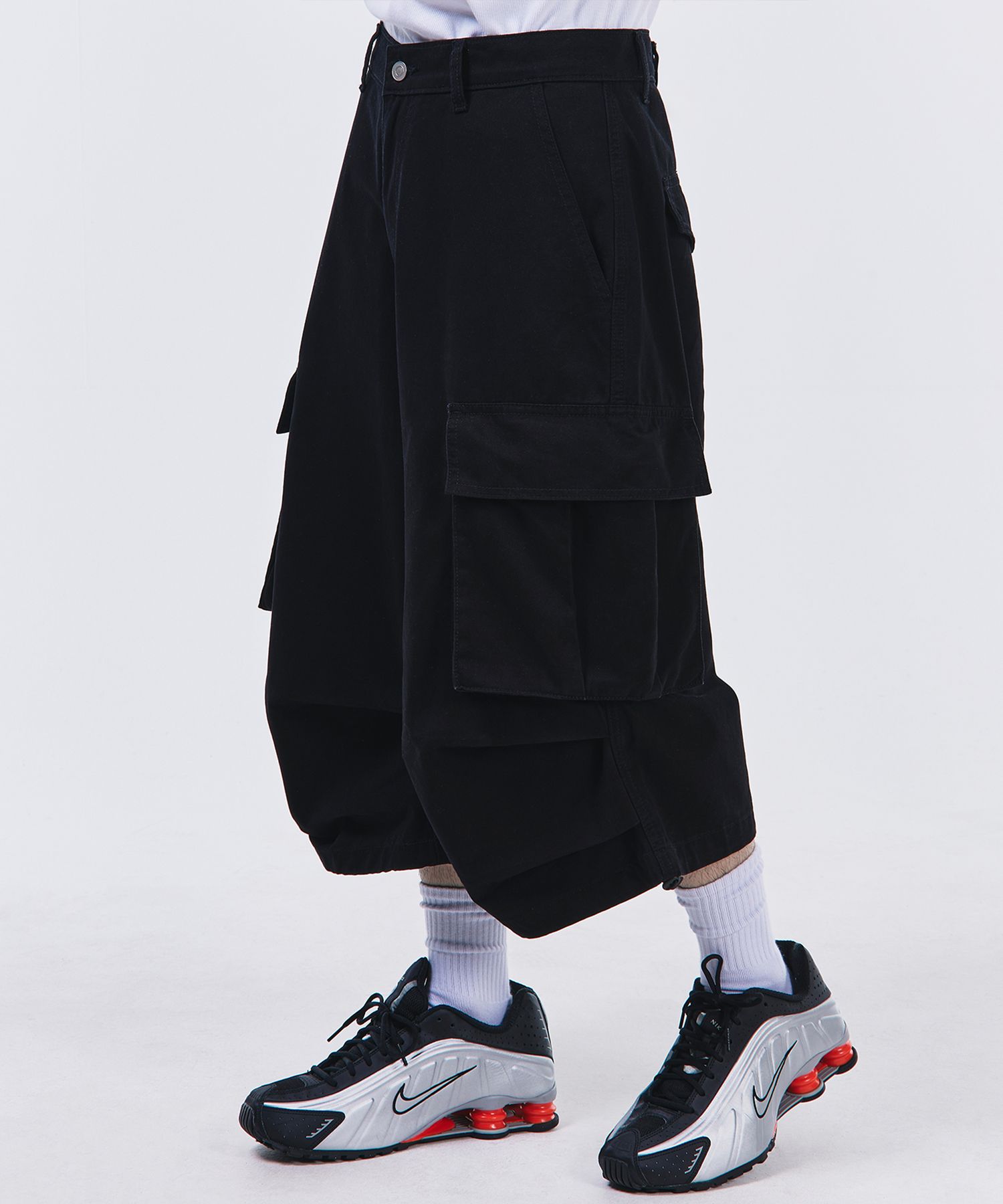 【mnem】Cotton Cargo Bermuda Pants MUSINSA | DOUBLE JD Cotton Cargo Bermuda Pants (Beige)
