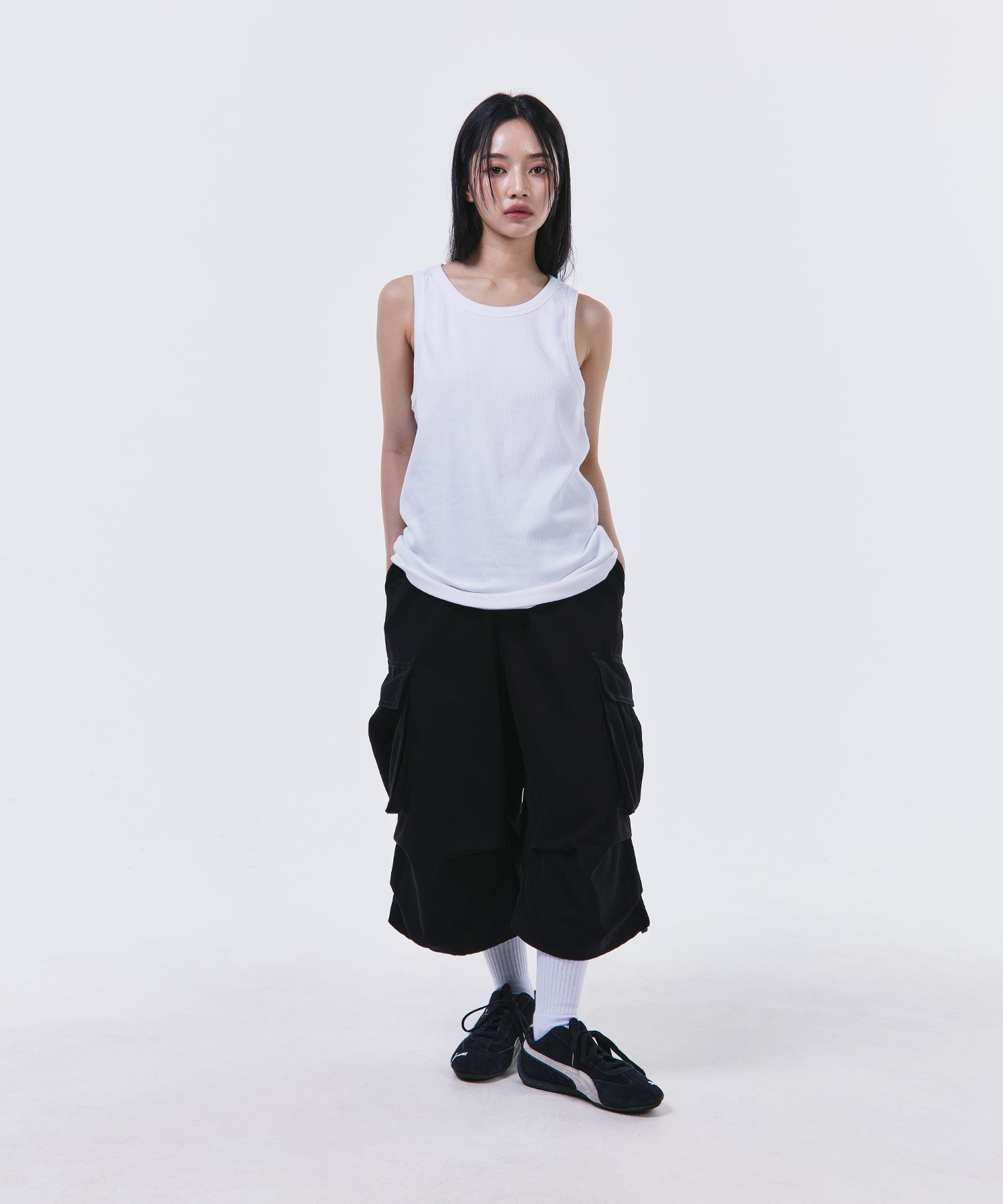 [SIGNATURE] Cation Cotton Cargo Bermuda Pants /追跡付 MUSINSA | SIGNATURE Cation Cotton Cargo Bermuda Pants [Black]