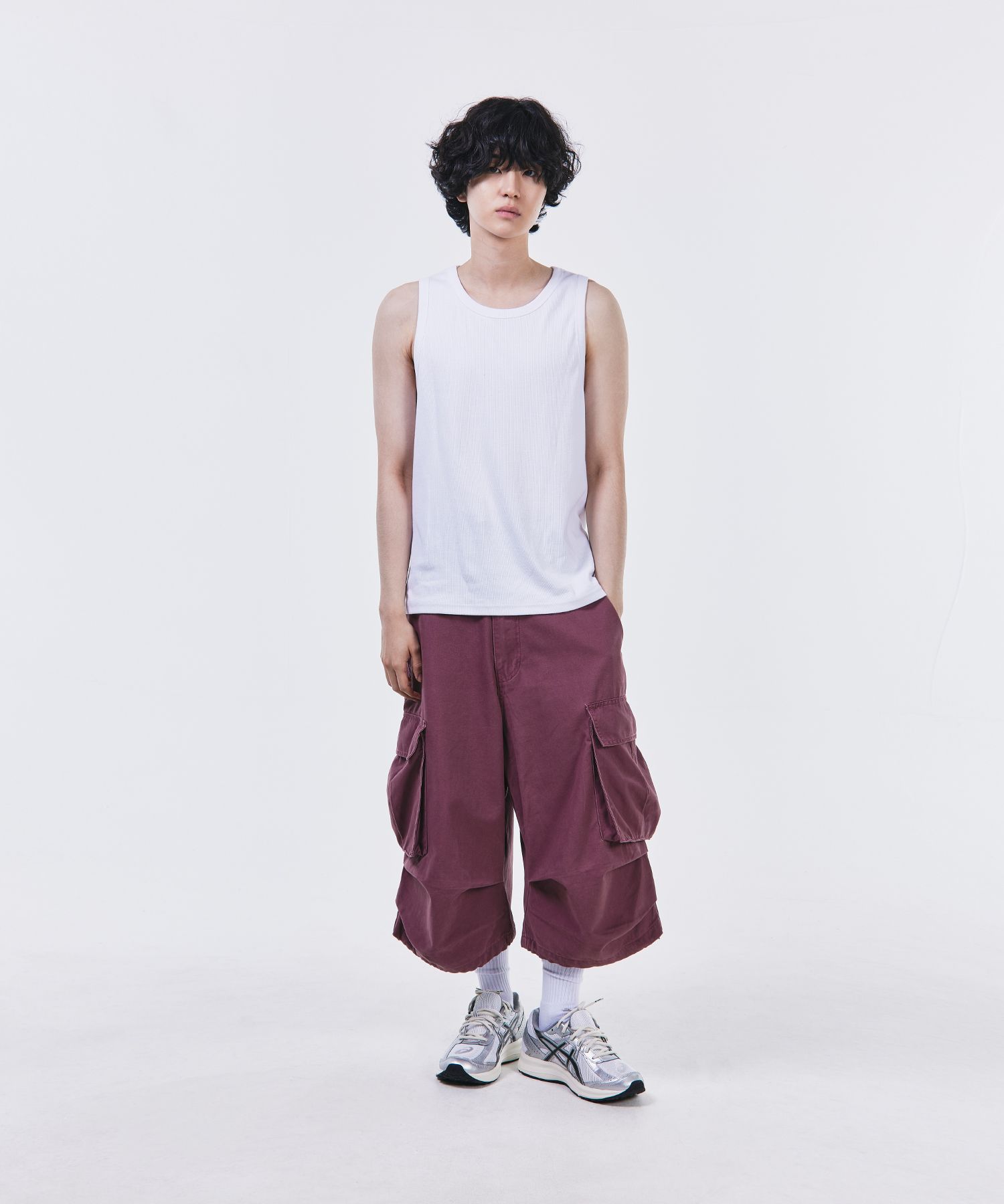 MUSINSA公式 | SIGNATURE Cation Cotton Cargo Bermuda Pants