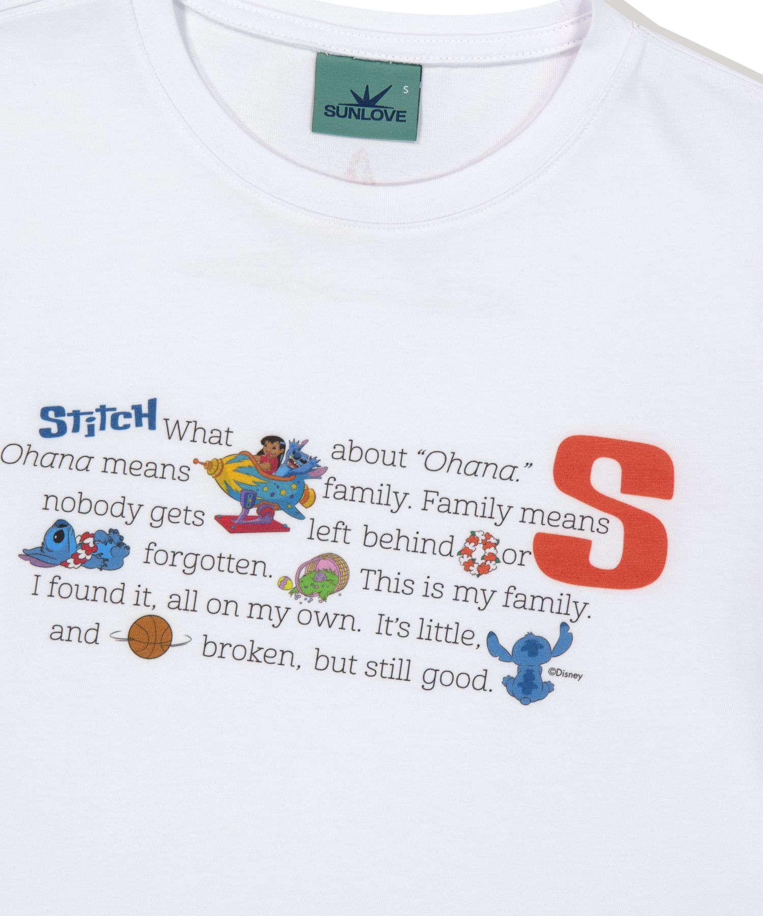 【SUNLOVE】 [STITCH] W Phrase Tee /追跡付 MUSINSA公式 | SUNLOVE [STITCH] W Phrase Tee White