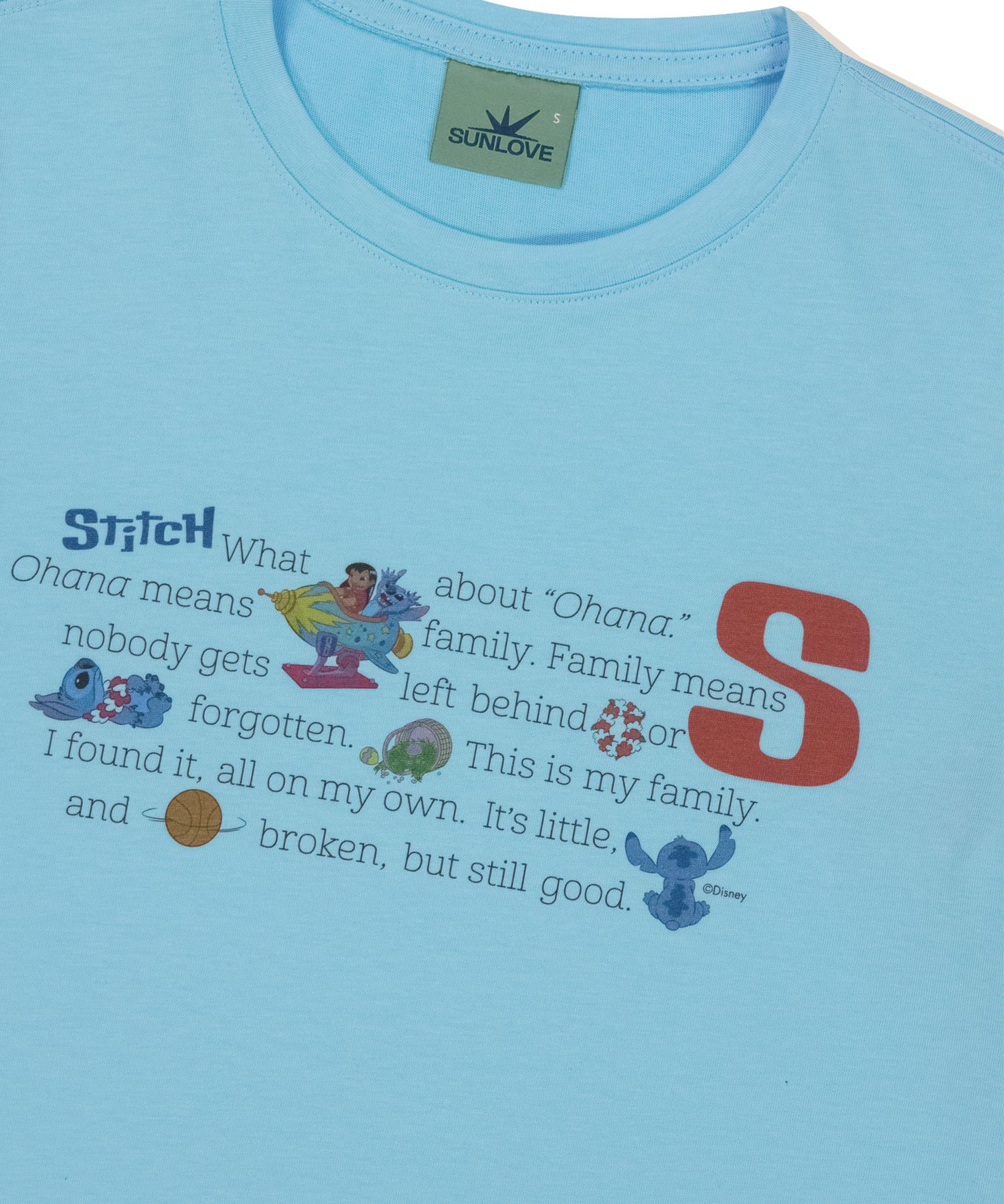 【SUNLOVE】 [STITCH] W Phrase Tee /追跡付 MUSINSA | SUNLOVE [STITCH] W Phrase Tee Light Blue