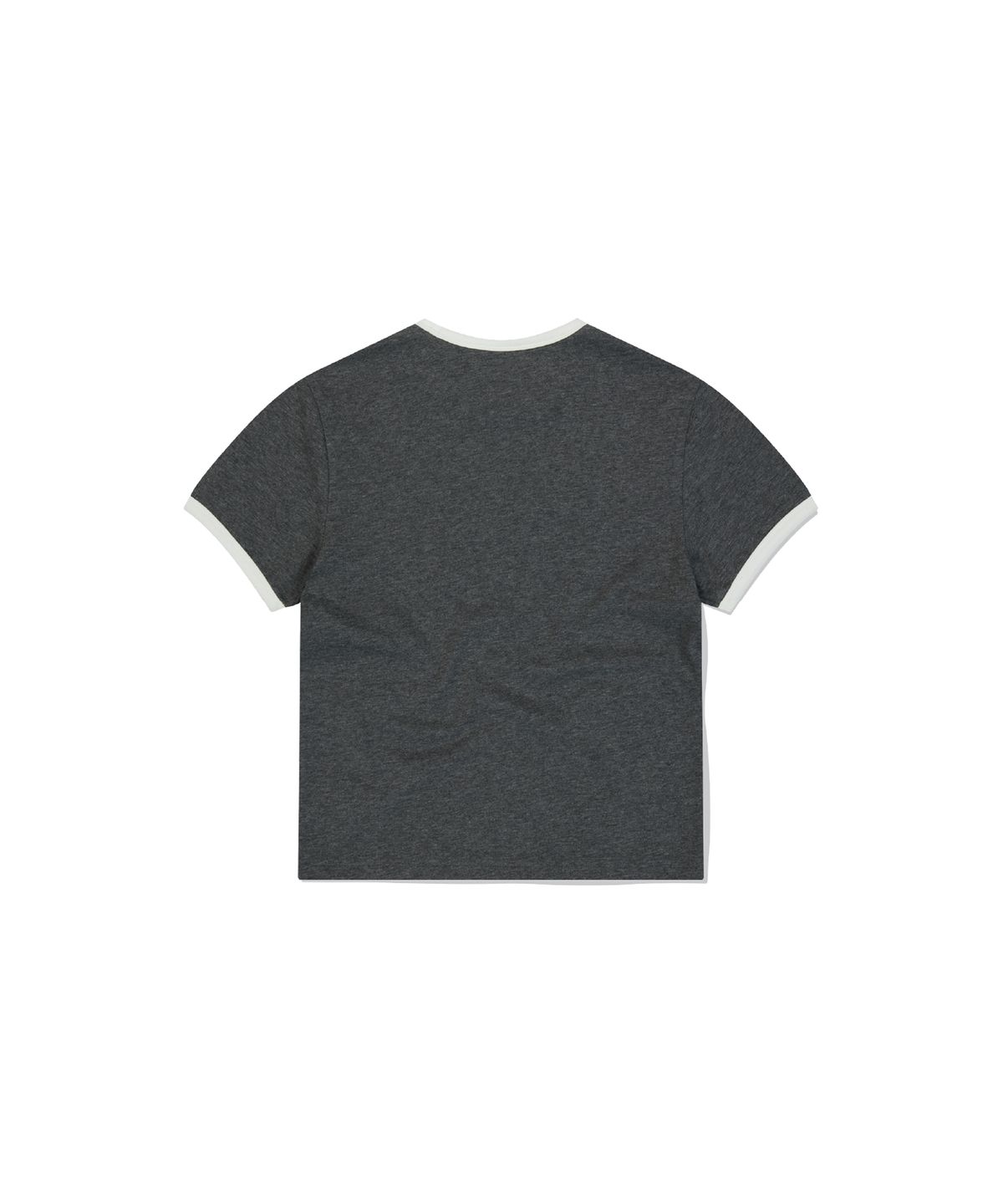 썬러브투어(SUNLOVETOUR) [STITCH] W Wappen Ringer Tee Heather Charcoal