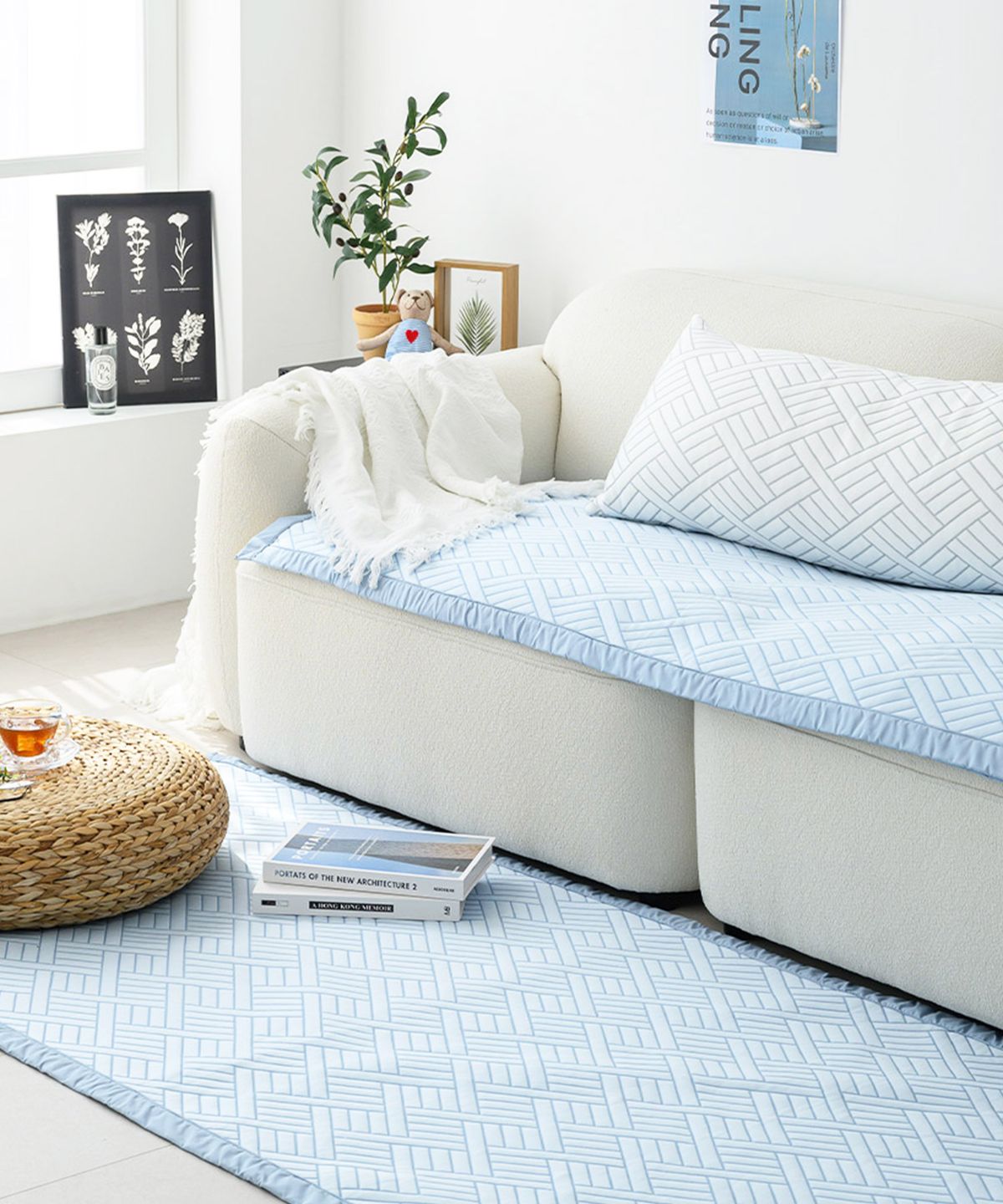 샤이닝홈(SHININGHOME) 더블리 프리스 3중직 냉감 소파패드 3size 3컬러