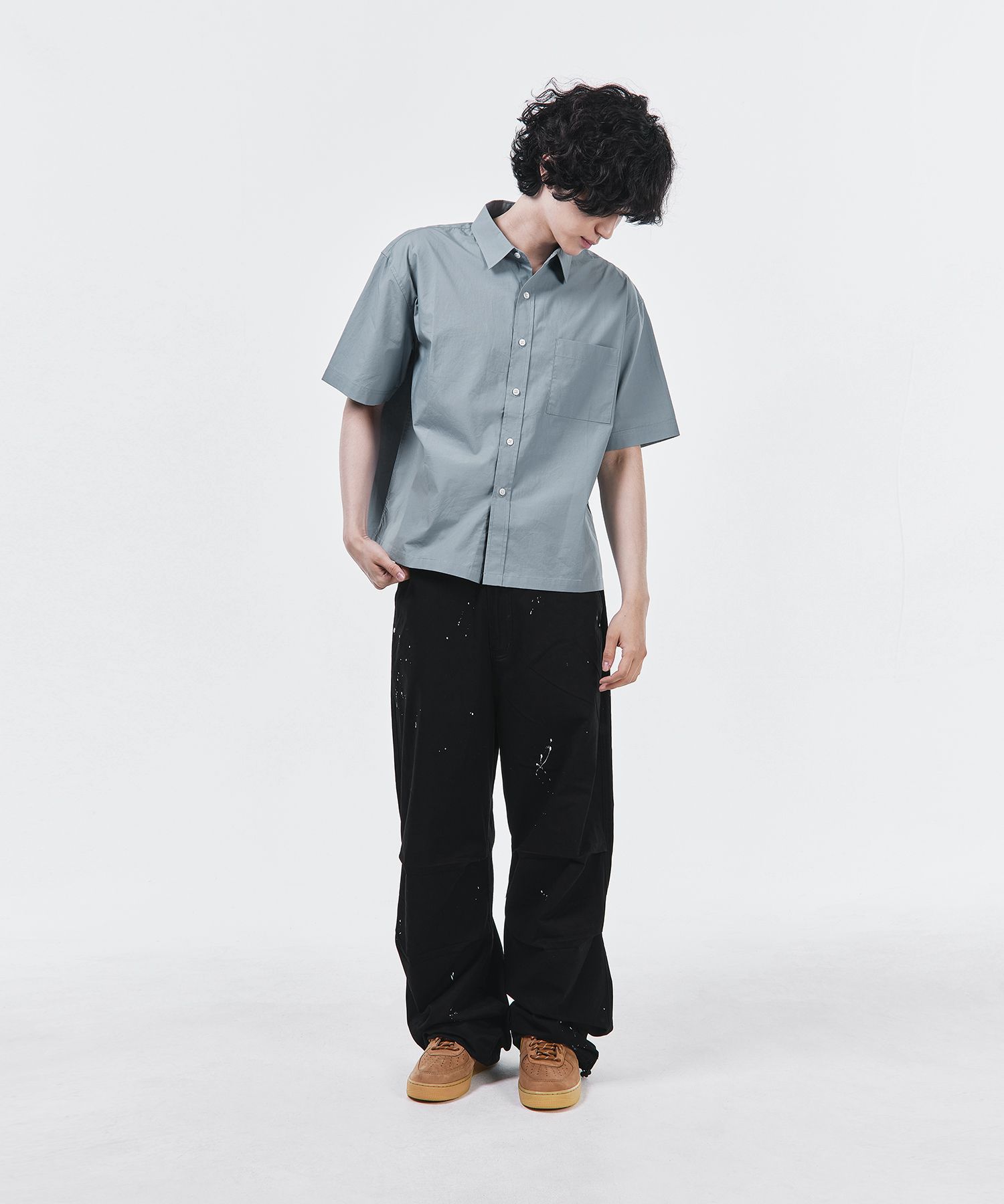 [SIGNATURE] Oxford cropped half shirt /追跡付 SIGNATURE] Oxford cropped half shirt /追跡付 MUSINSA公式