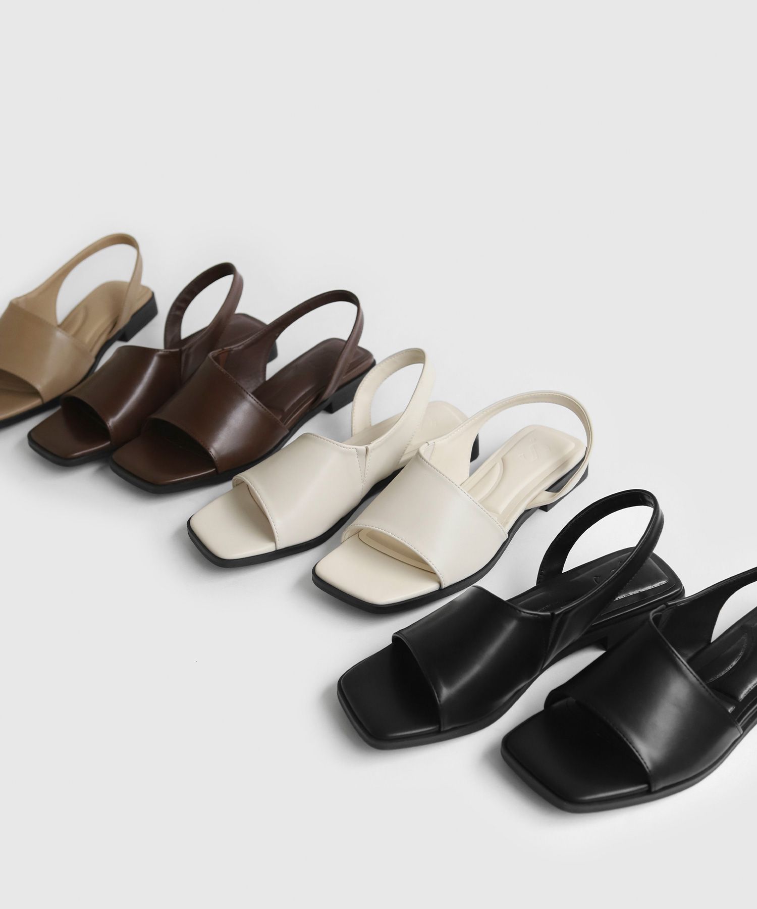 MUSINSA公式 | SAPPUN Kaira スクエア サイド サンダル (2cm)