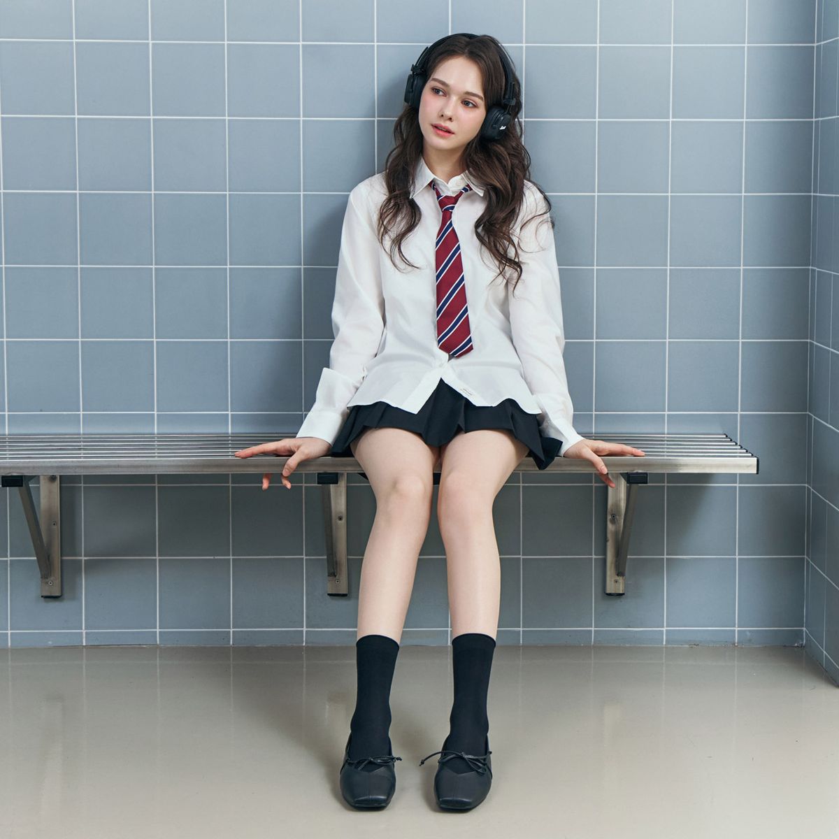 바나나시스터즈(BANANA SISTERS) [2PACK] 도브 베이직 스타킹 삭스 3color