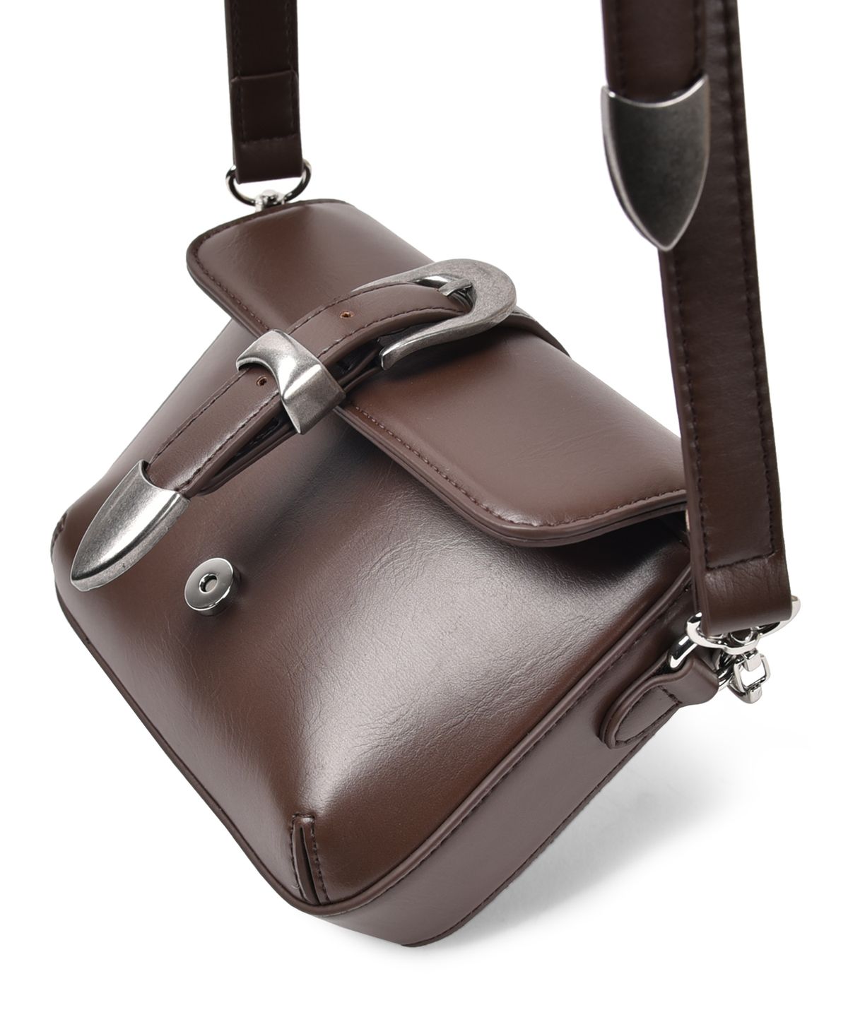 논오버스틱(NONOVERSTIC) Western Belt Bag Chocolate
