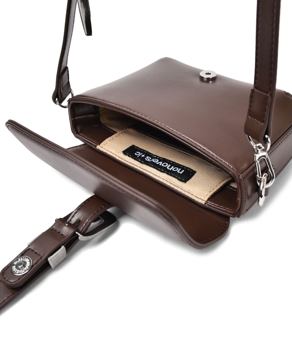 논오버스틱(NONOVERSTIC) Western Belt Bag Chocolate
