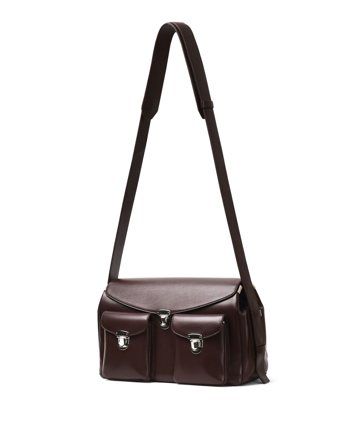 논오버스틱(NONOVERSTIC) Postman Bag Chocolate