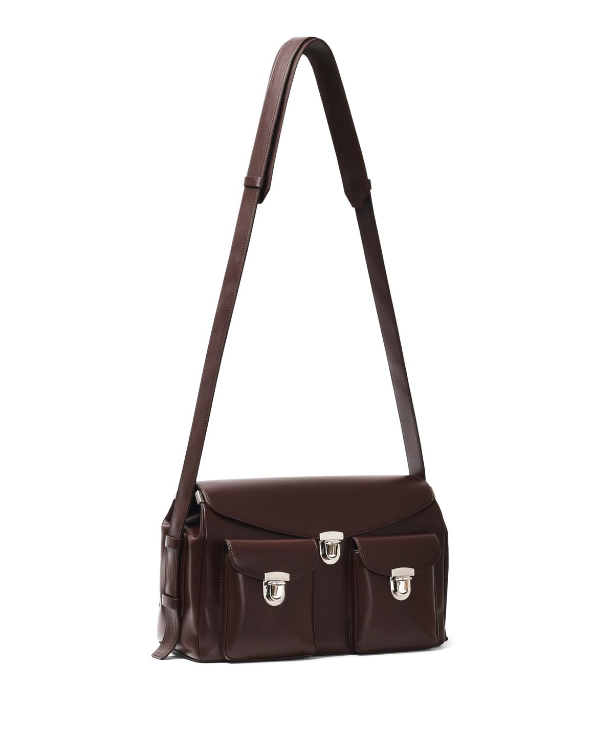 논오버스틱(NONOVERSTIC) Postman Bag Chocolate