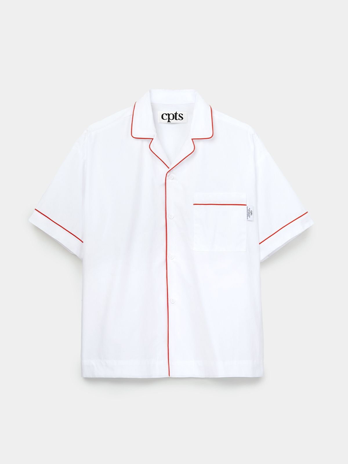 씨피티에스(CPTS) 실켓 숏 슬리브드 파자마_브라이트 화이트