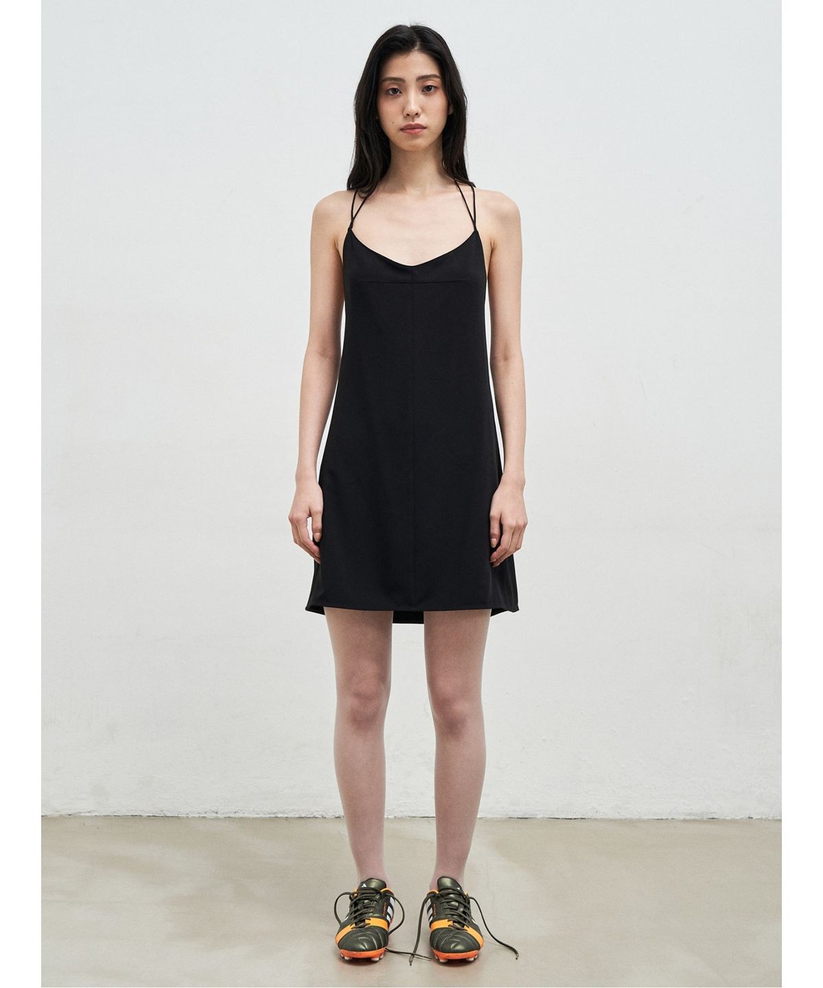 앙개(ANGGAE) Slip Dress  Black