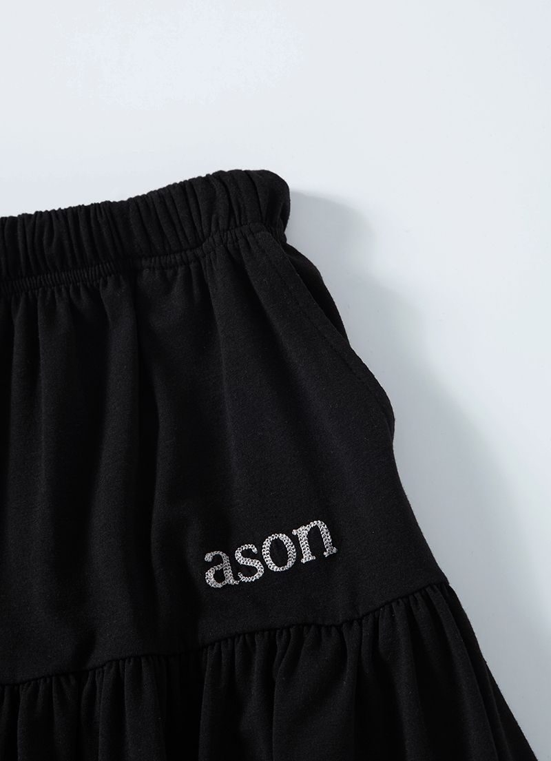 ★as''on★AMY LONG SKIRT / BLACK★正規品/韓国送料込 MUSINSA公式 | ASON AMY LONG SKIRT / BLACK
