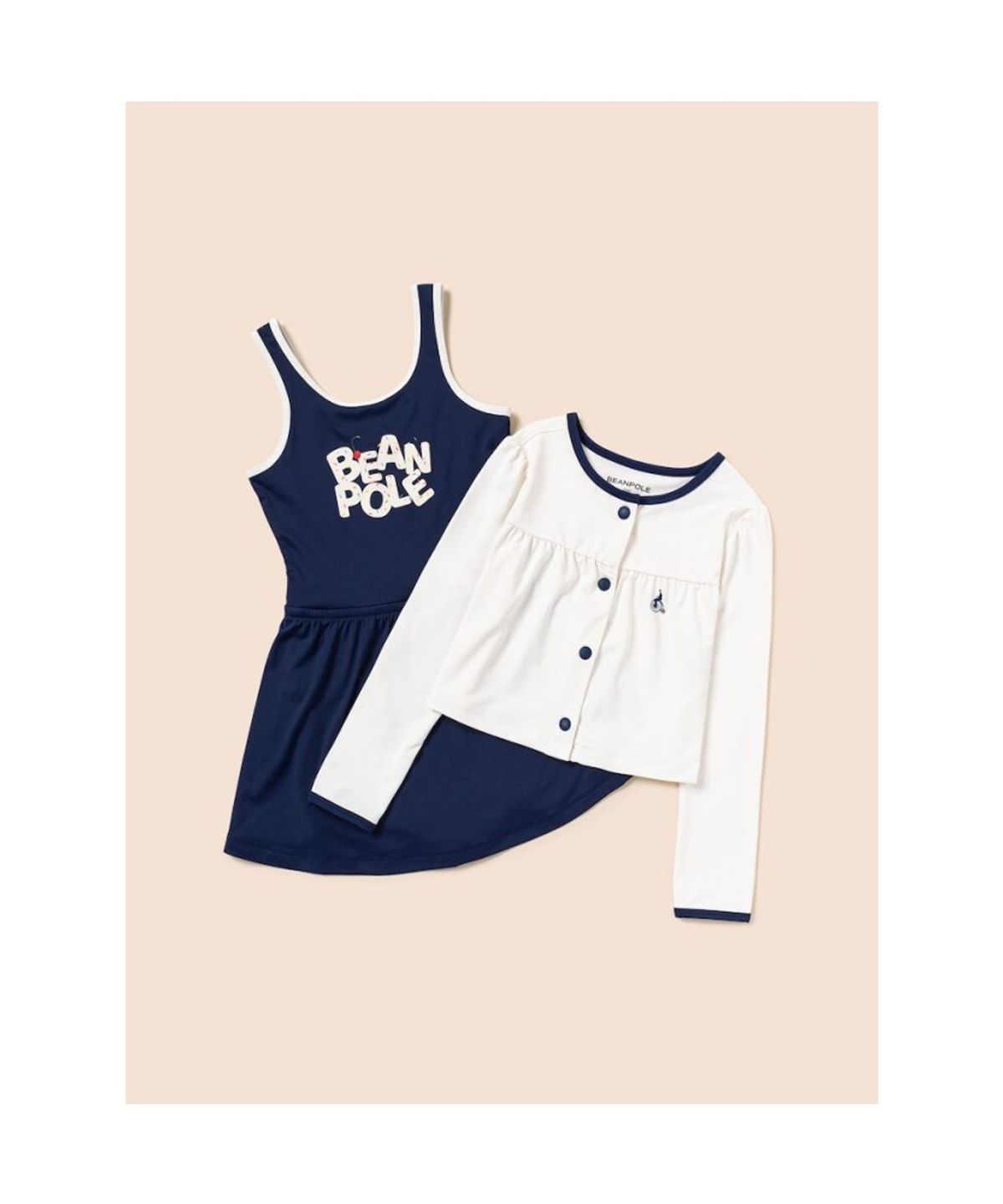 빈폴 키즈(BEANPOLE KIDS) 여아 원피스형 수영복&가디건 세트  네이비 (BI5441G07R)
