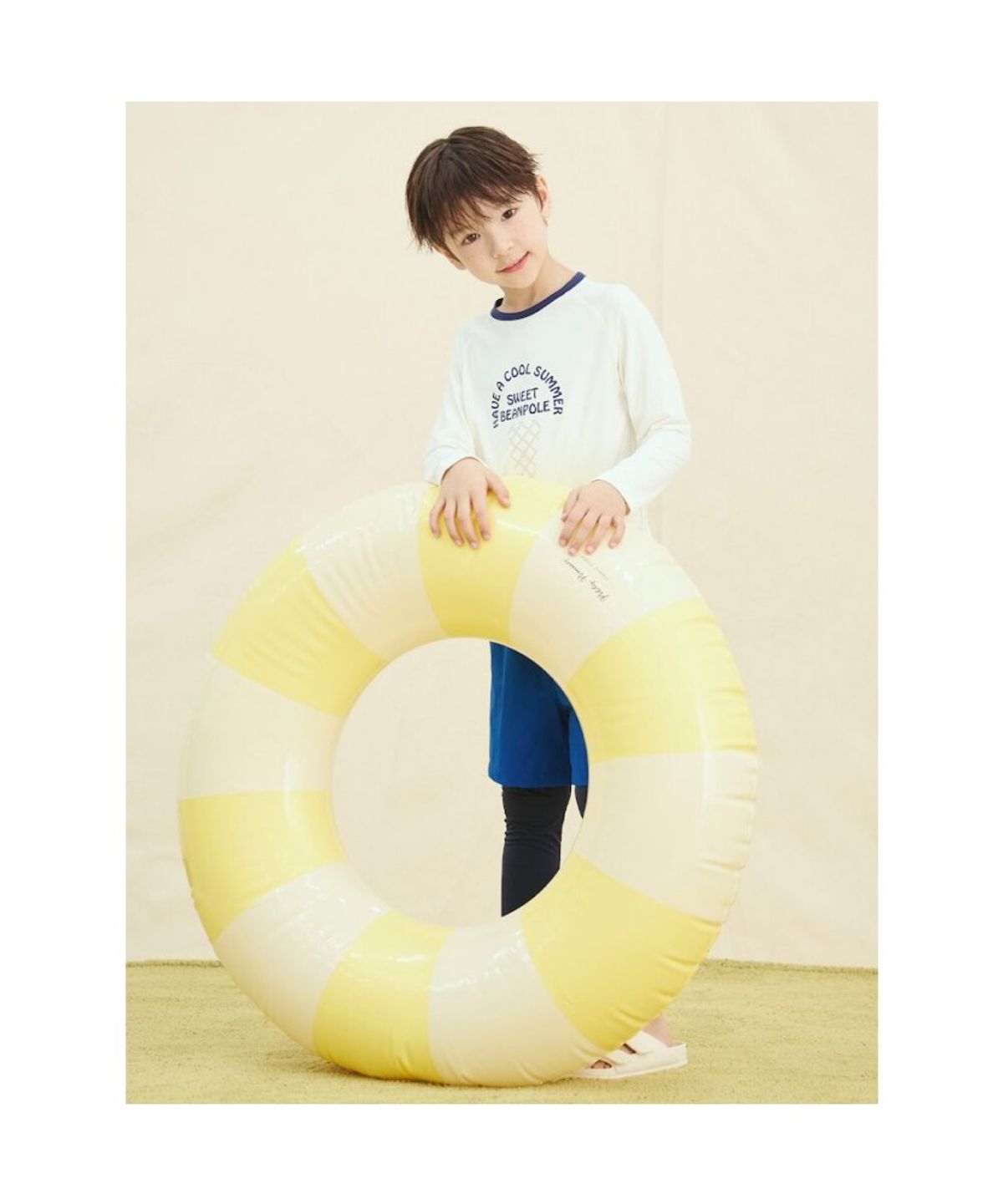 빈폴 키즈(BEANPOLE KIDS) 남아 래시가드 세트  아이보리 (BI5441U120)