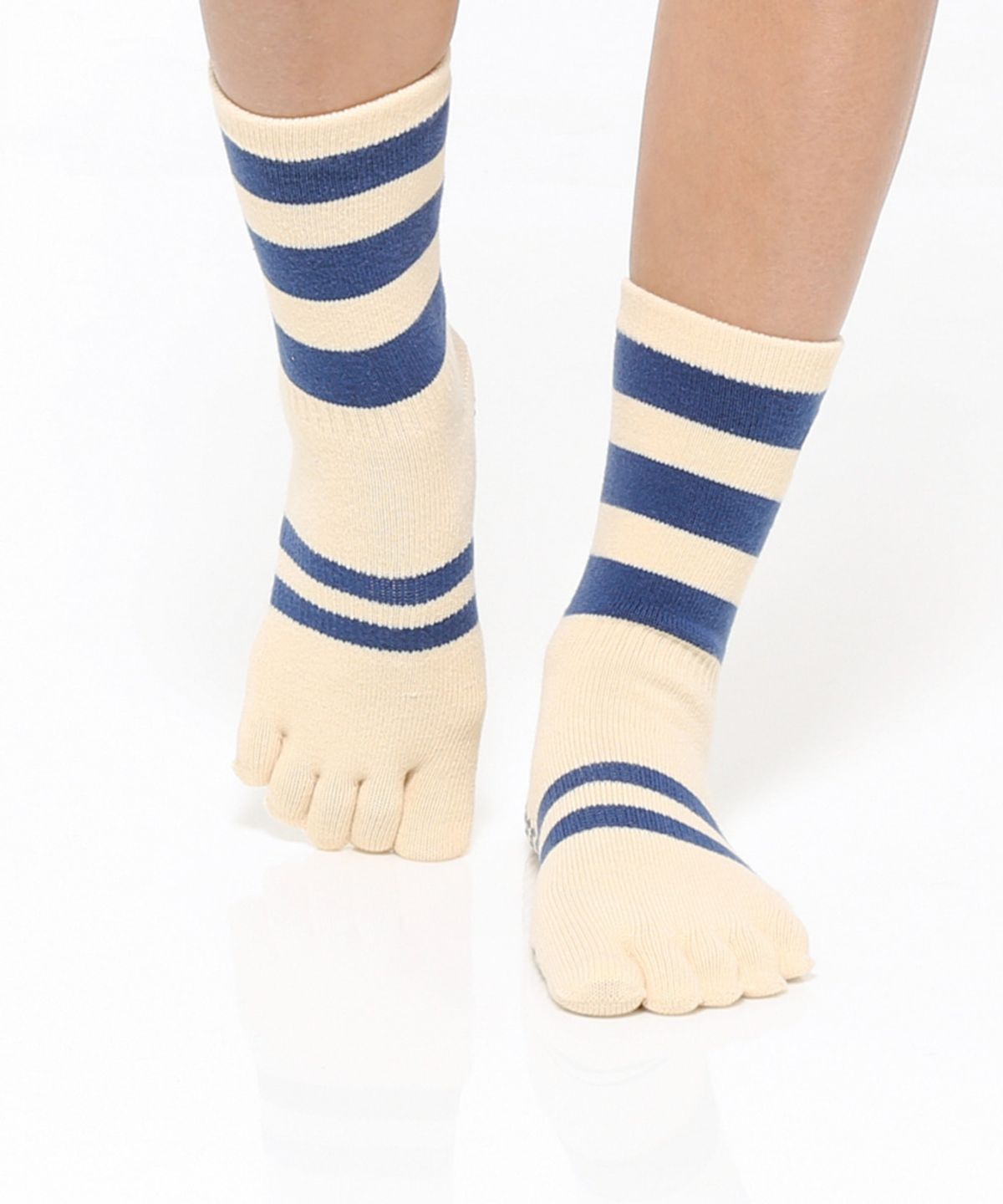 떰토(THUMBTOE) Cream Socks 필라테스 미끄럼방지 토삭스 양말