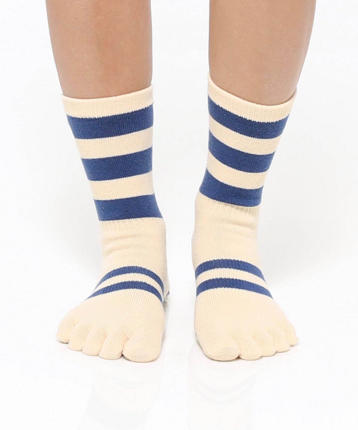 떰토(THUMBTOE) Cream Socks 필라테스 미끄럼방지 토삭스 양말