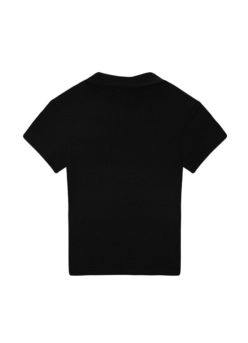 MUSINSA公式 | ASON HALF IVY COLLAR TEE / BLACK