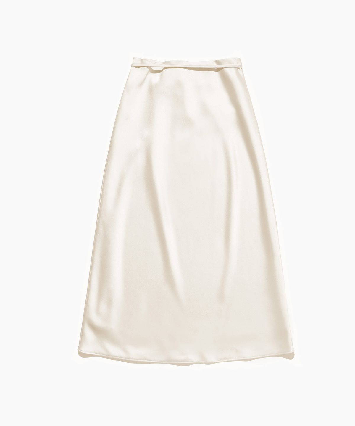 튜드먼트(TTUDEMENT) SATIN LONG SKIRT CREAM