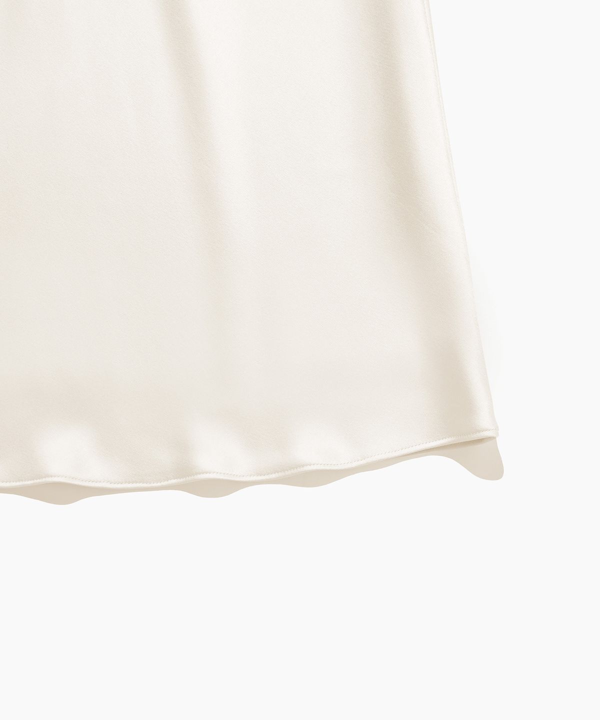튜드먼트(TTUDEMENT) SATIN LONG SKIRT CREAM