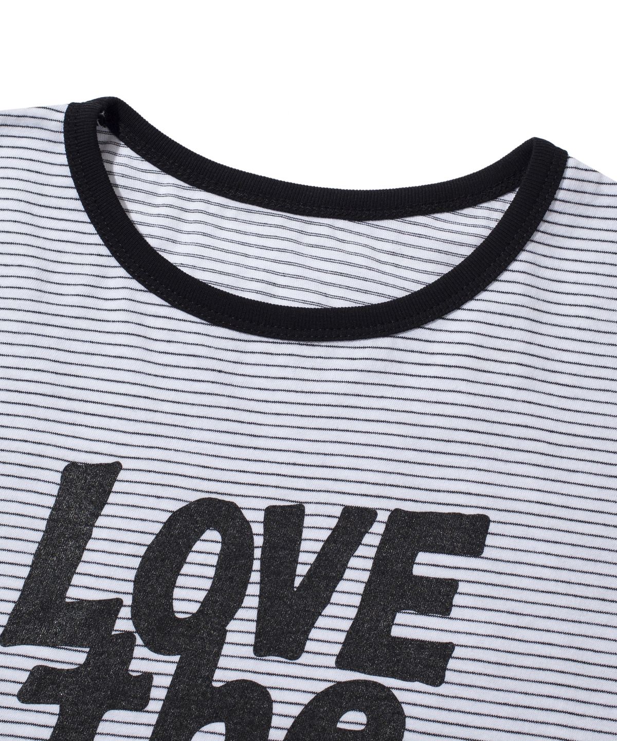 크루치(KRUCHI) LTM Stripe Crop T-shirt (WHITE)