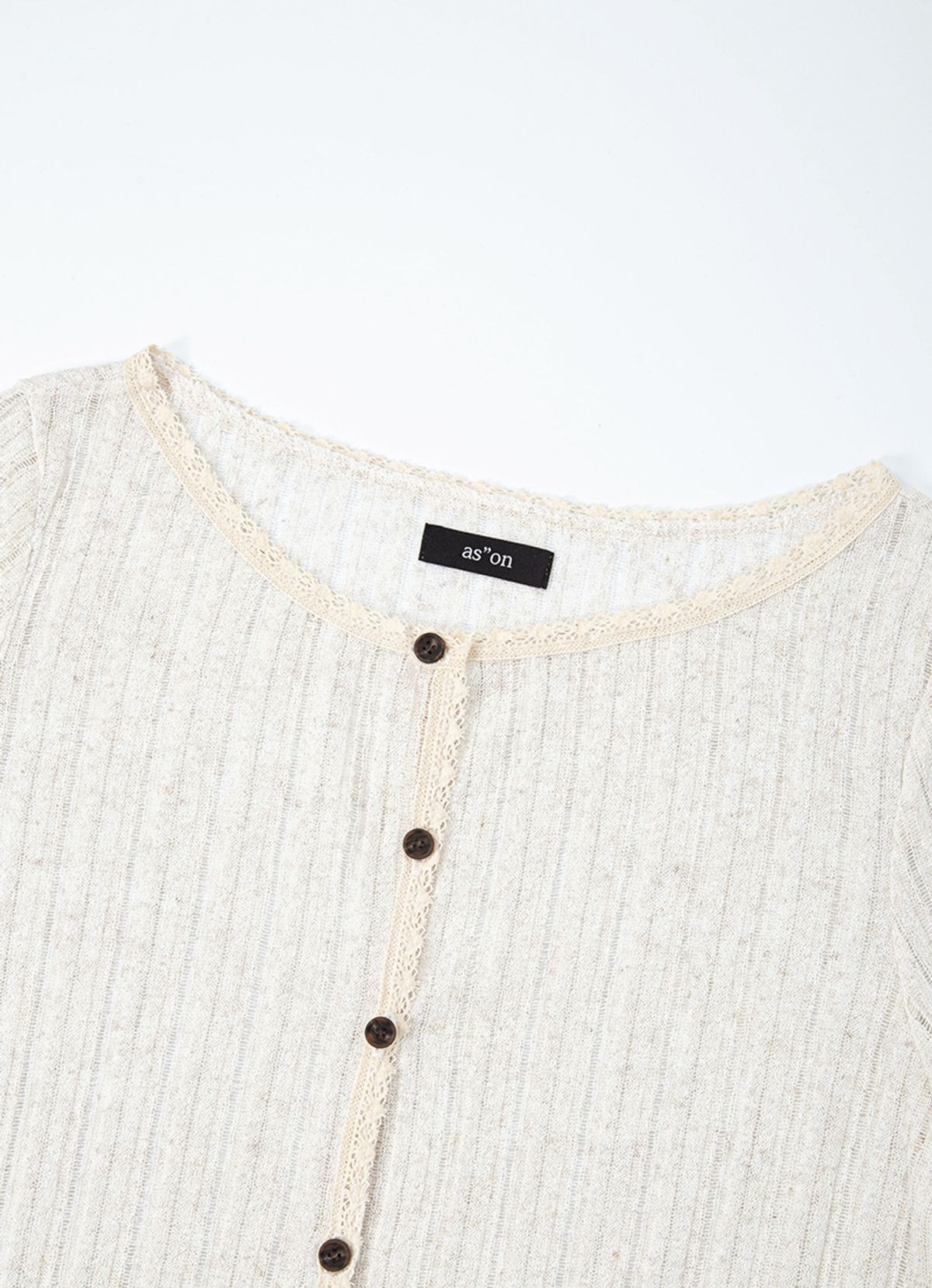 애즈온(ASON) ROTA VINTAGE CARDIGAN / IVORY
