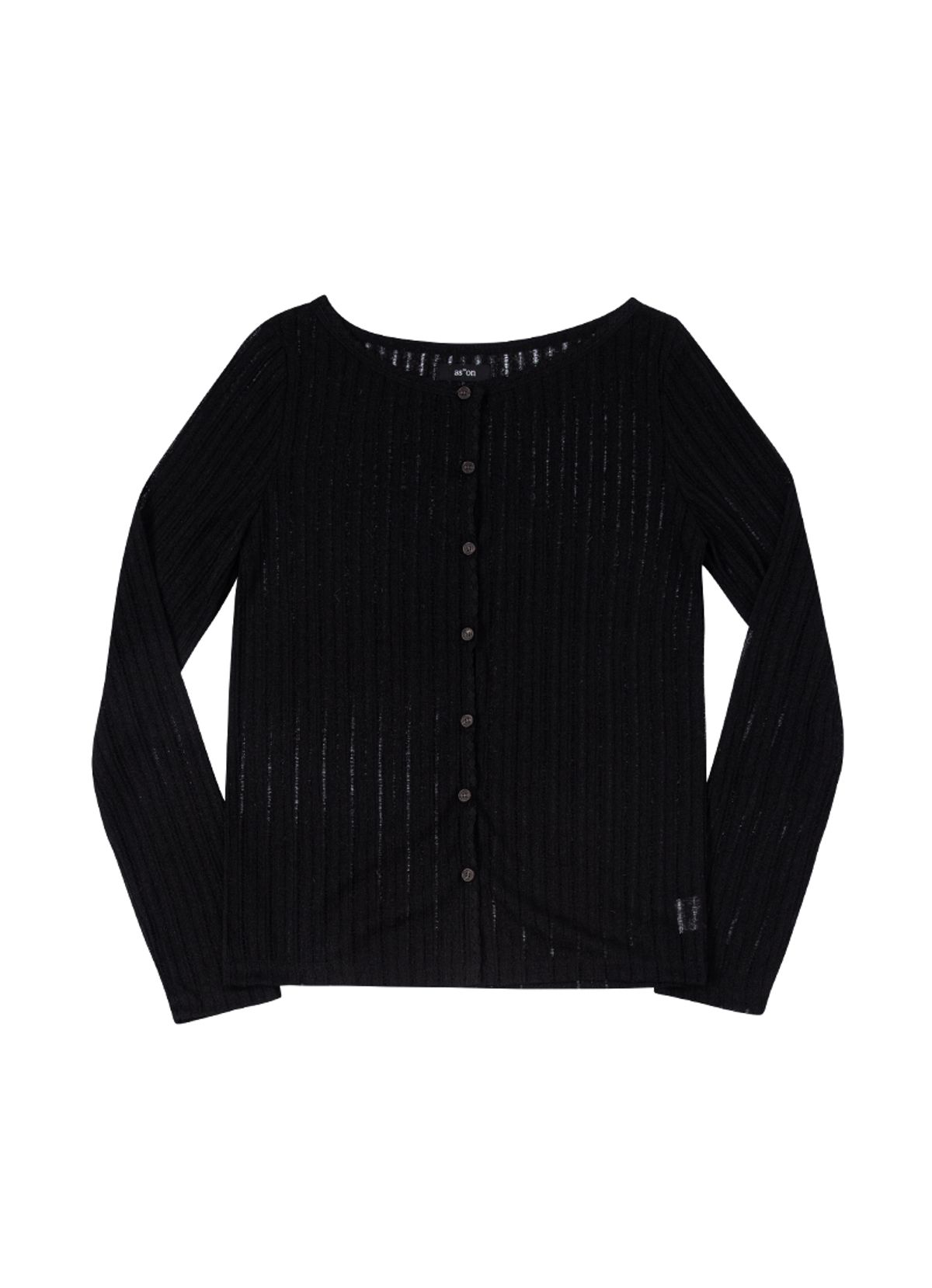 애즈온(ASON) ROTA VINTAGE CARDIGAN / BLACK