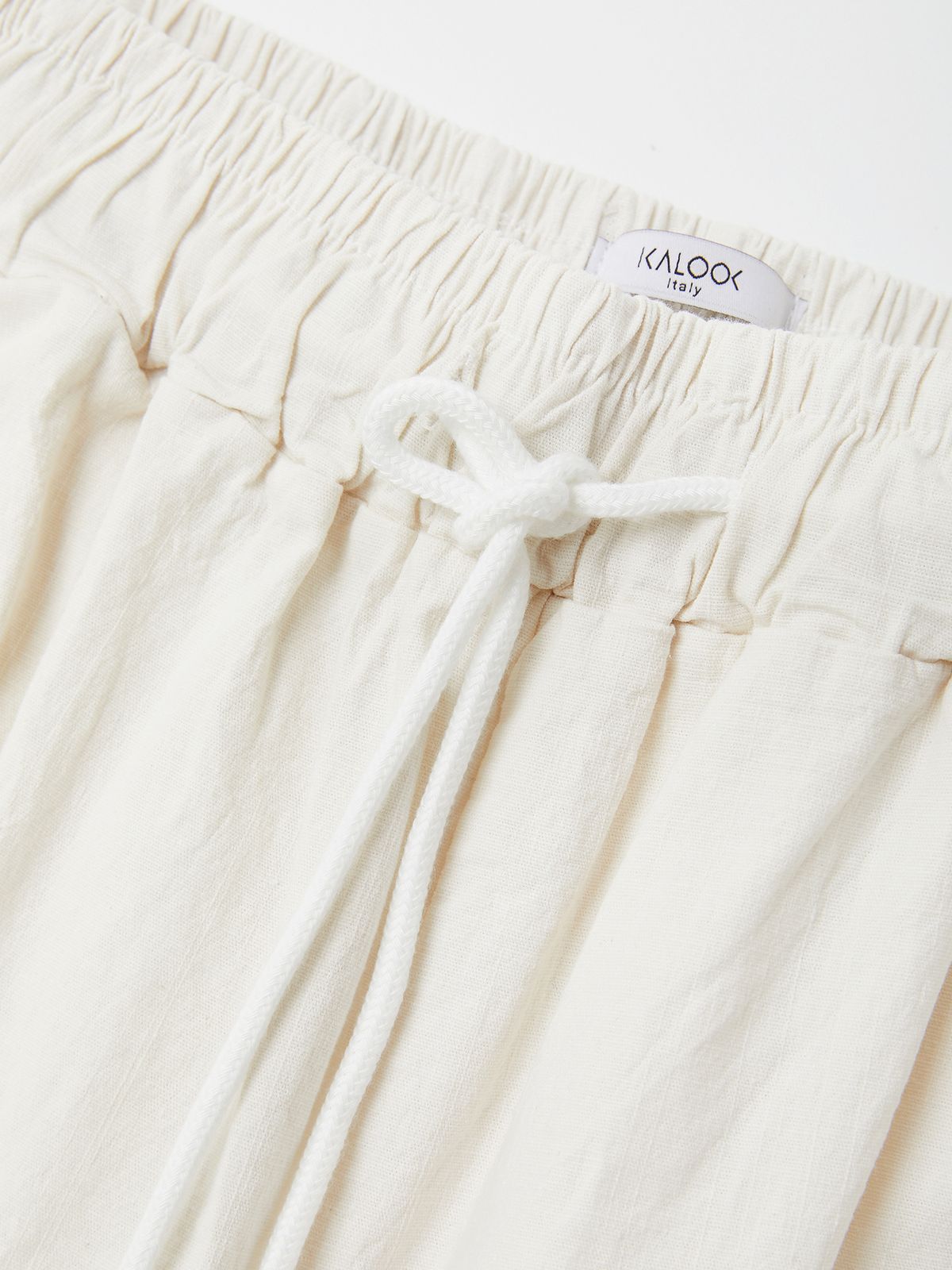 이카룩(IKALOOK) 린넨 워싱 카고 와이드 팬츠 CPT135