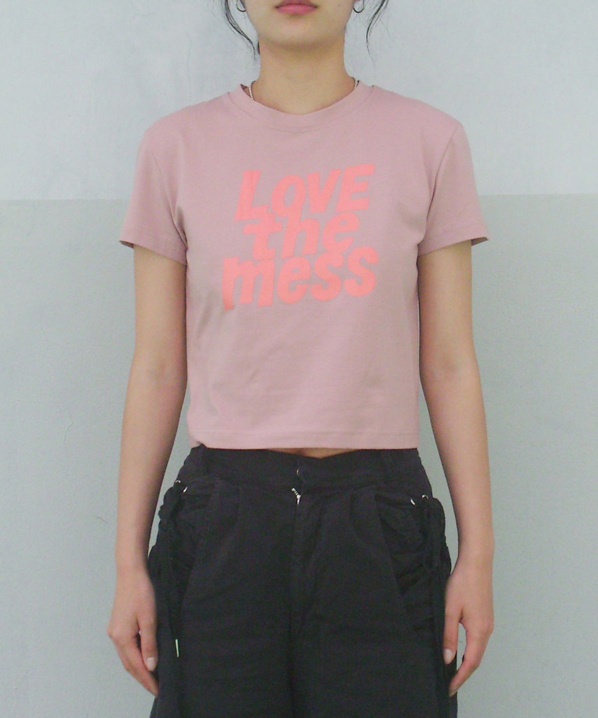 크루치(KRUCHI) LTM Crop T-shirt (INDIE PINK)