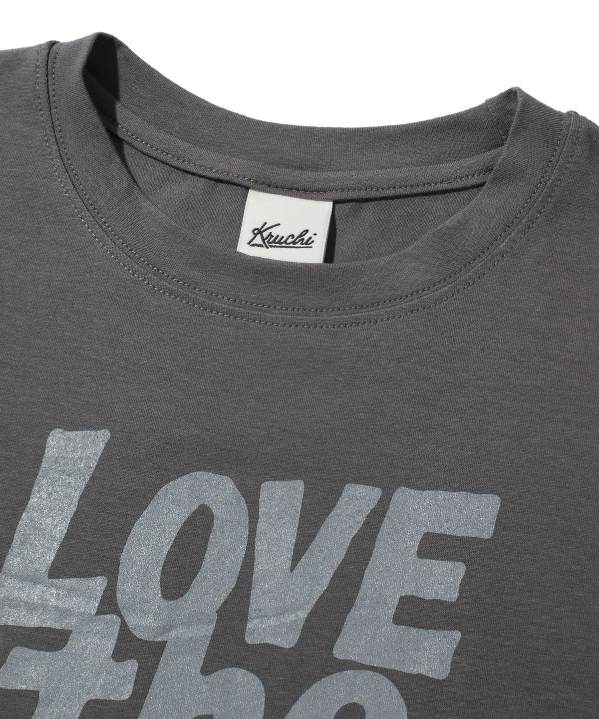 크루치(KRUCHI) LTM Crop T-shirt (DARK GREY)