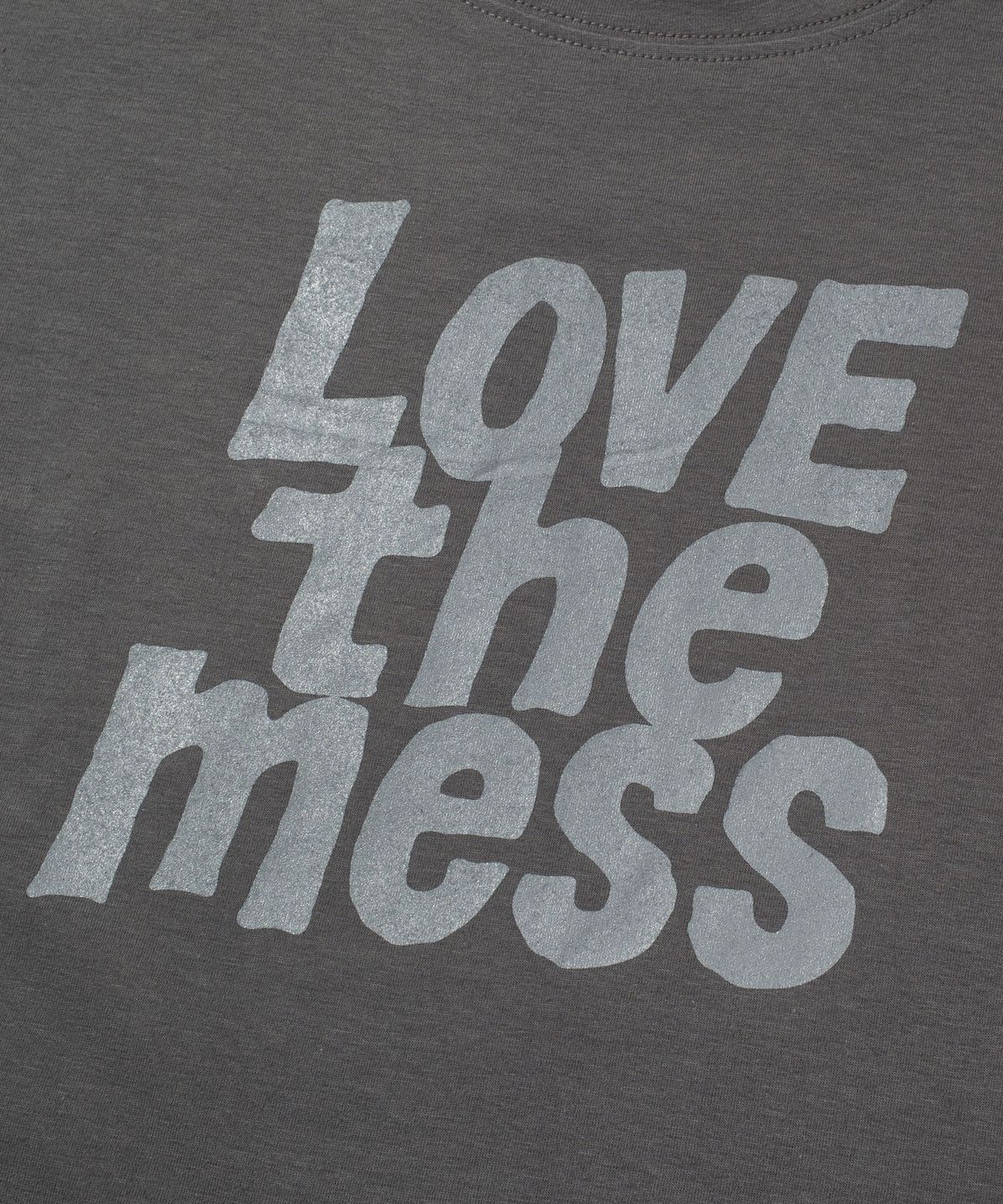 크루치(KRUCHI) LTM Crop T-shirt (DARK GREY)