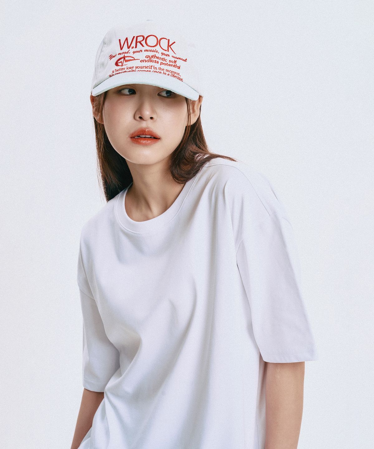 와일드락(WILDROCK) W.ROCK Color Combination Ball cap_WH/MINT