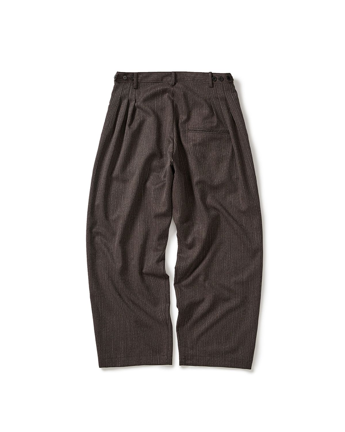 카락터(KARACTOR) Herringbone pleat pants / Maroon
