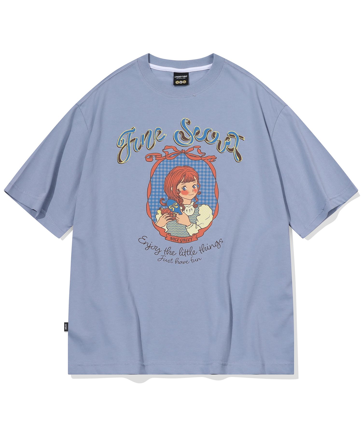 MUSINSA公式 | CPGN STUDIO Secret Girl Short Sleeve T-shirt Blue